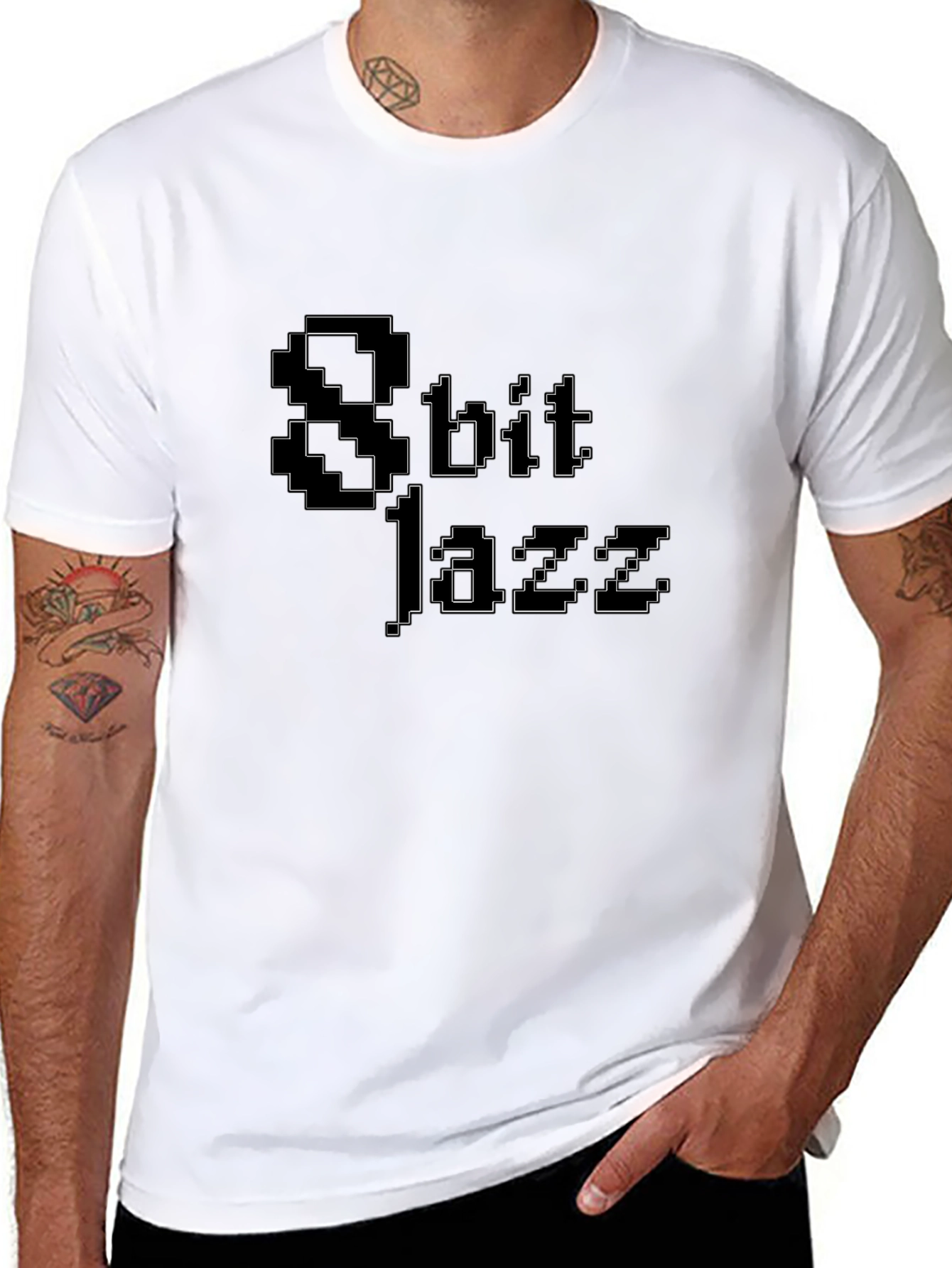 8-Bit Jazz Graphic Tee - Retro Style