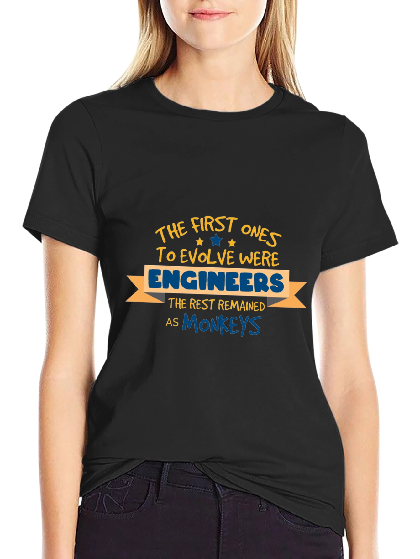 Funny Engineer Evolution Graphic T-Shirt