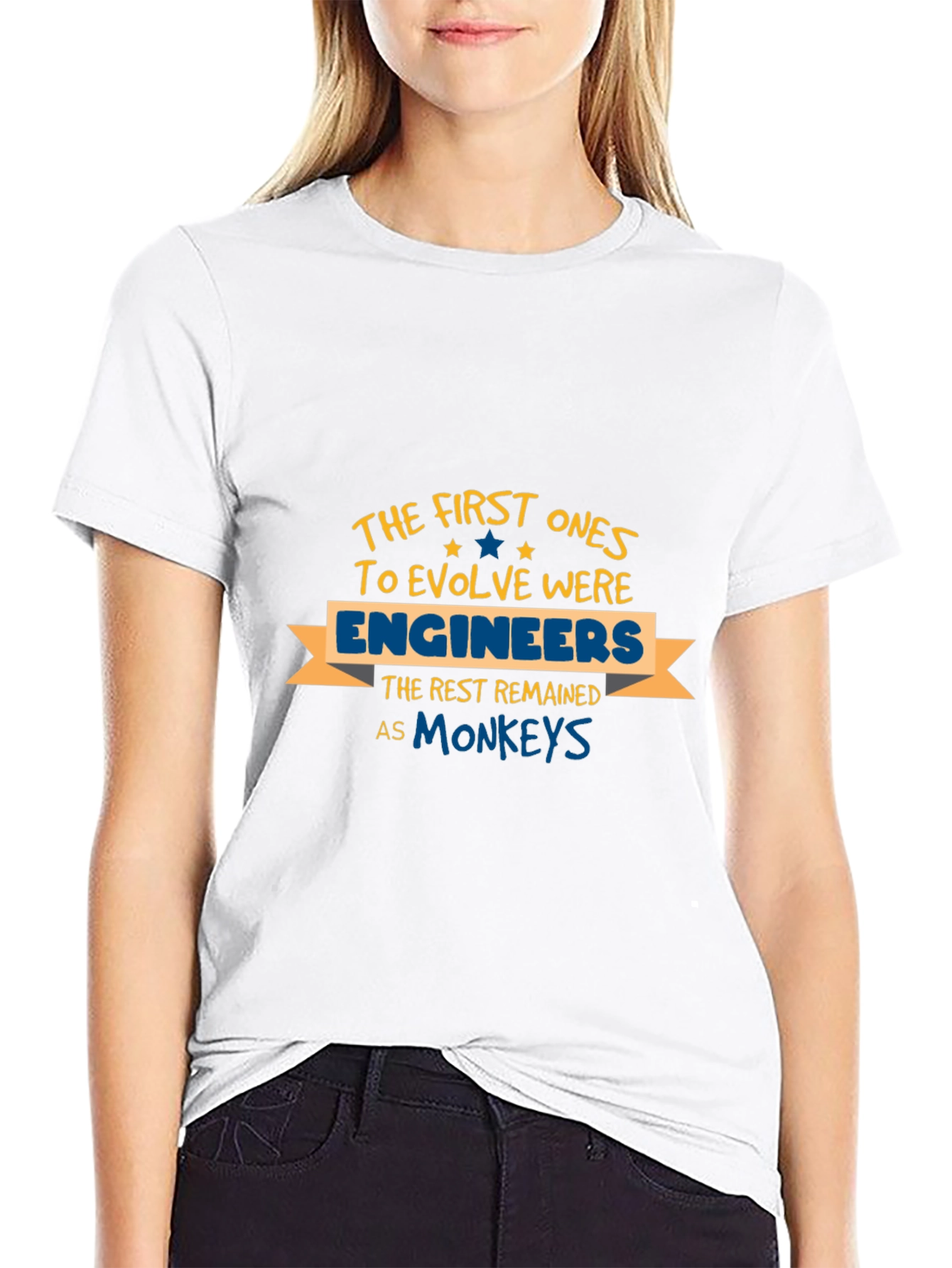 Funny Engineer Evolution Graphic T-Shirt