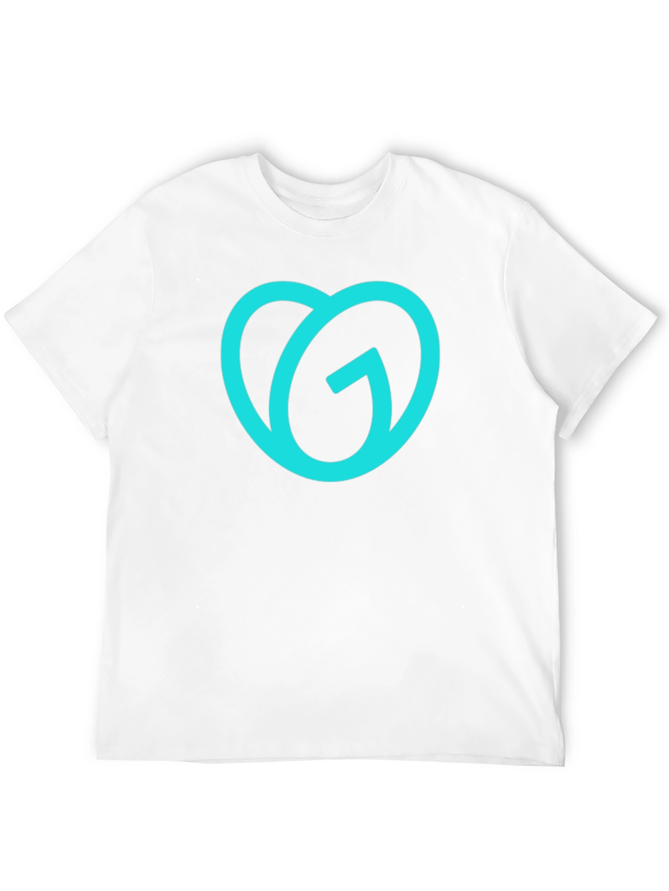 Trendy Teal Logo Black T-Shirt