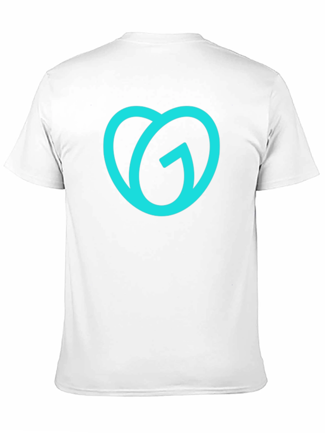 Trendy Teal Logo Black T-Shirt