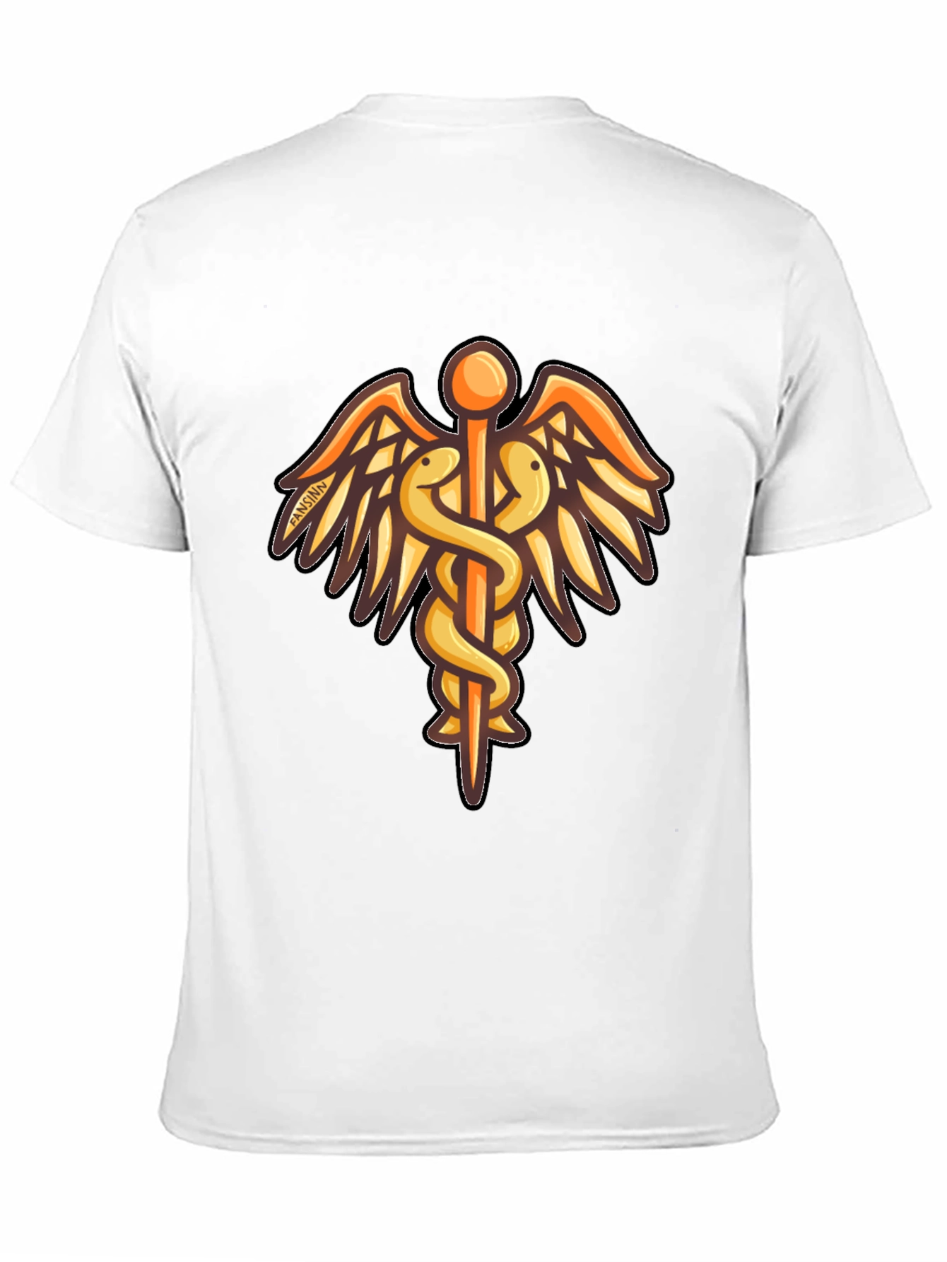 Caduceus Graphic Black T-Shirt