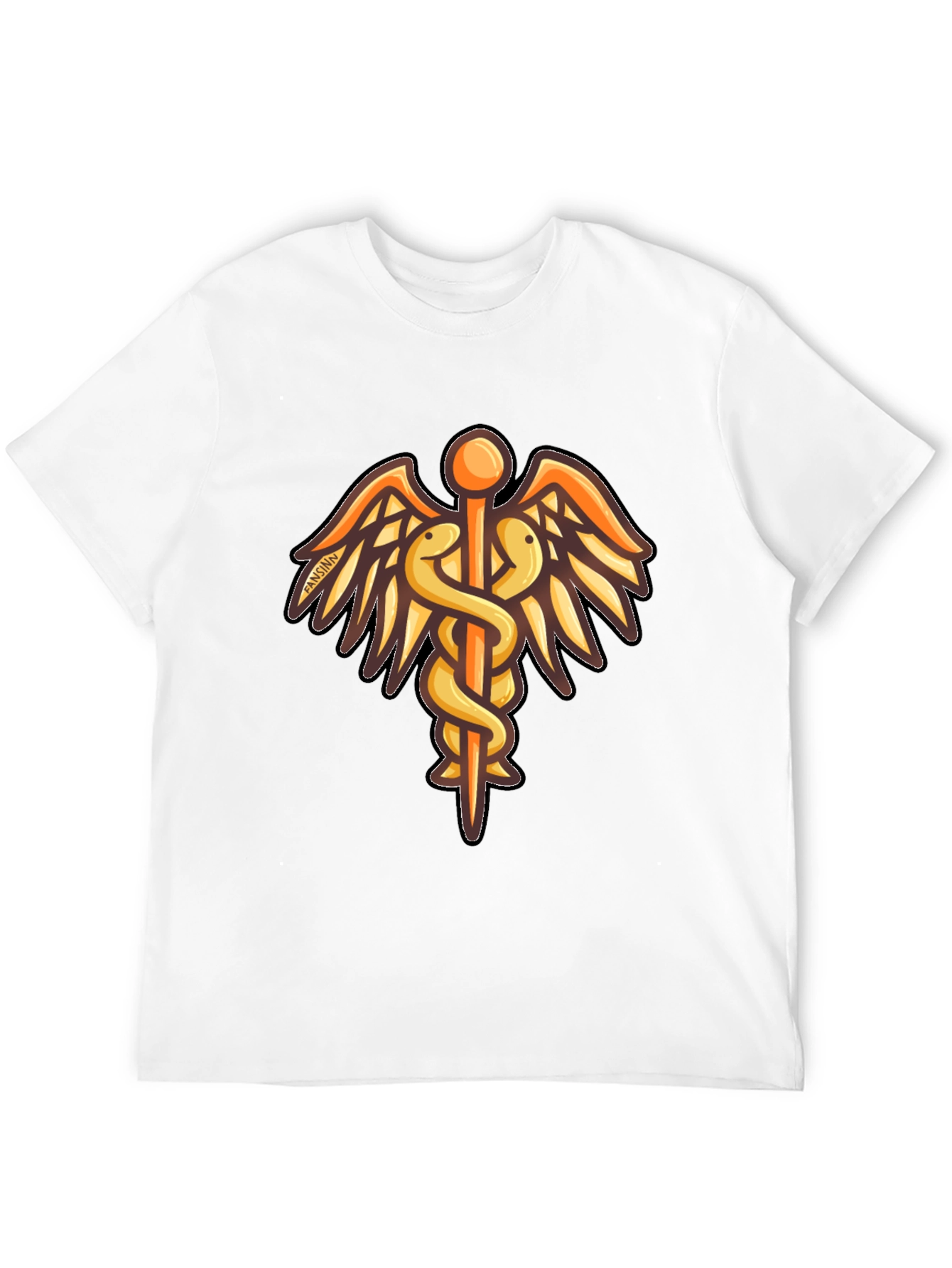 Caduceus Graphic Black T-Shirt