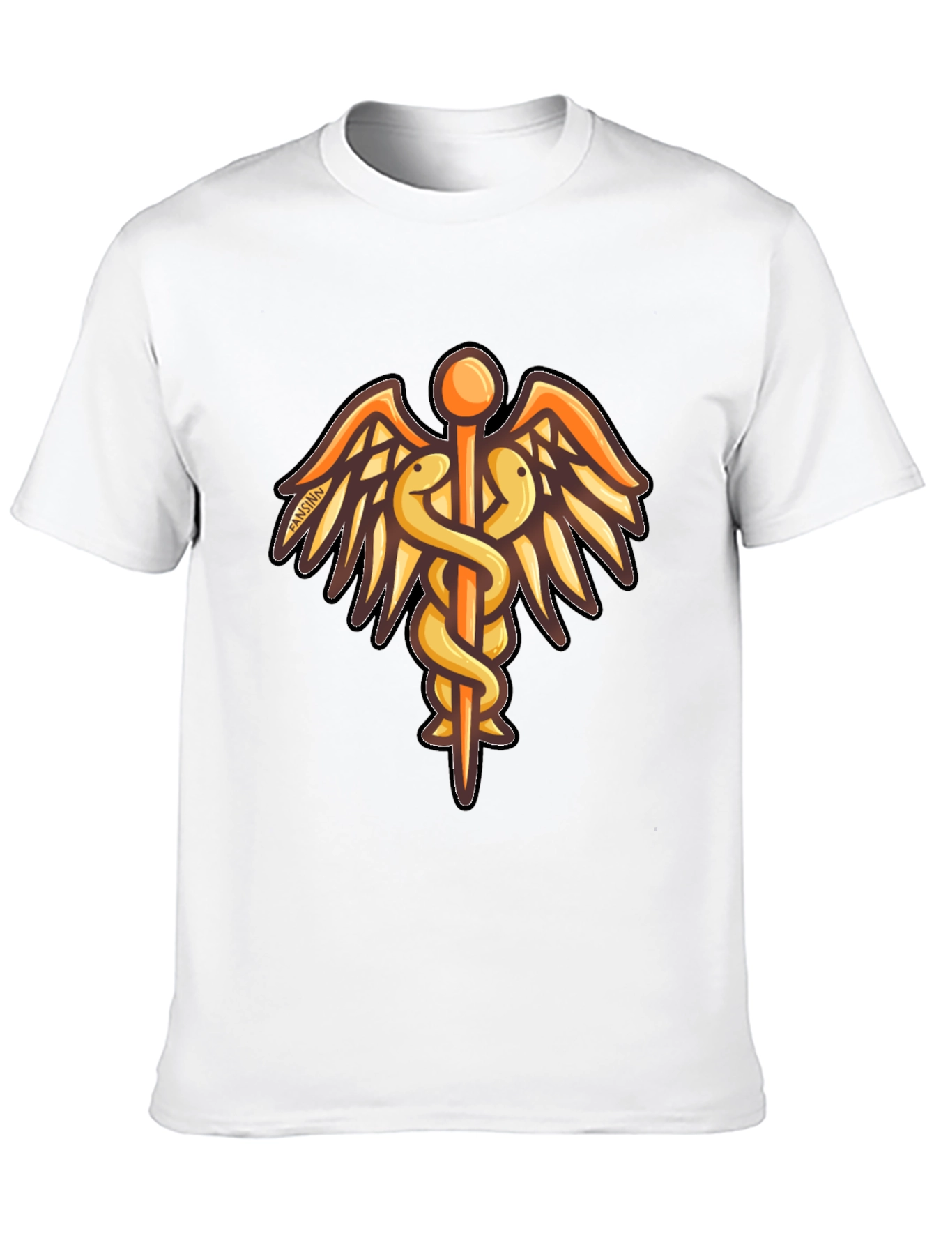 Caduceus Graphic Black T-Shirt