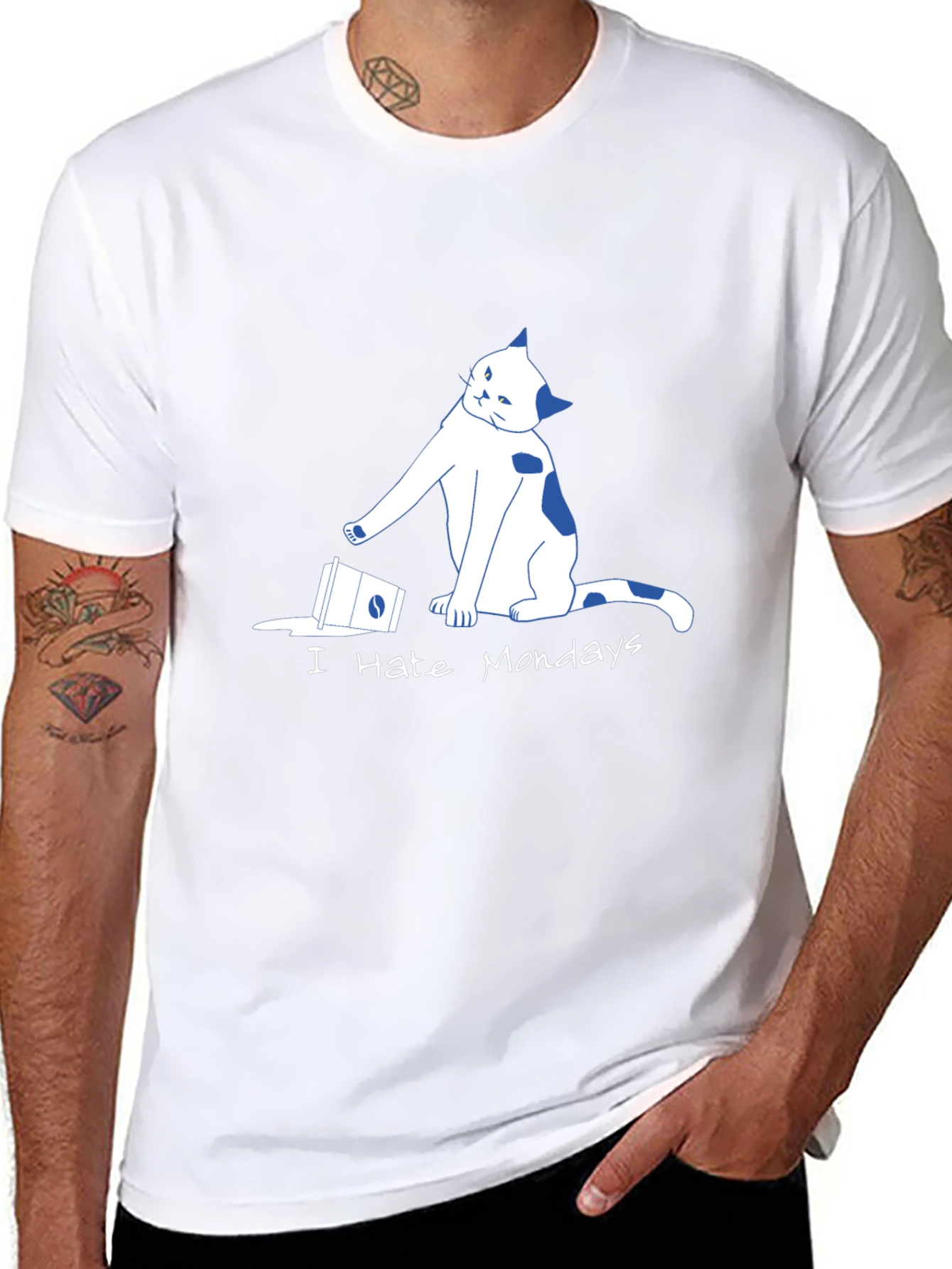 I Hate Mondays Cat T-Shirt