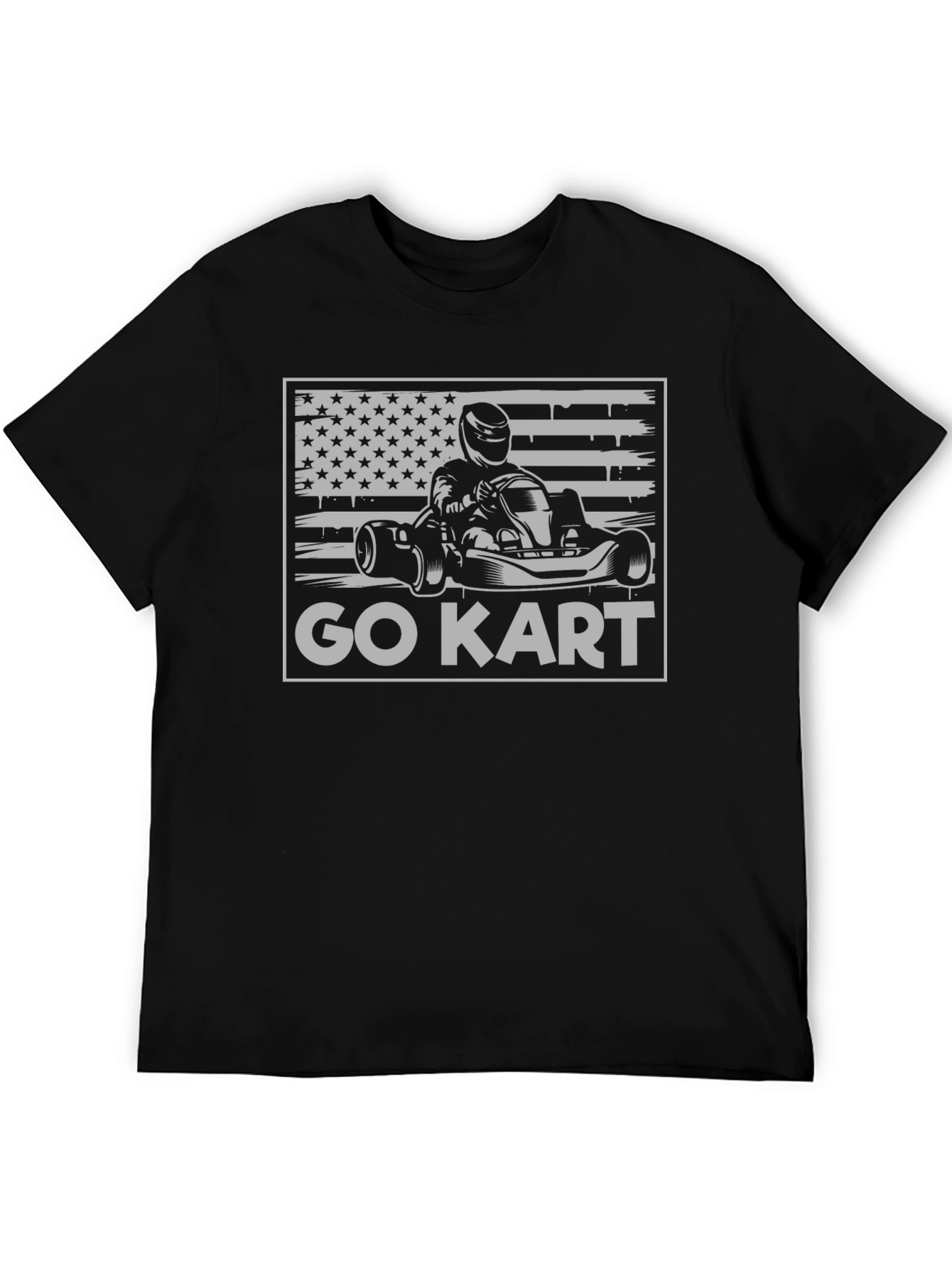 Go Kart USA Flag Graphic Tee