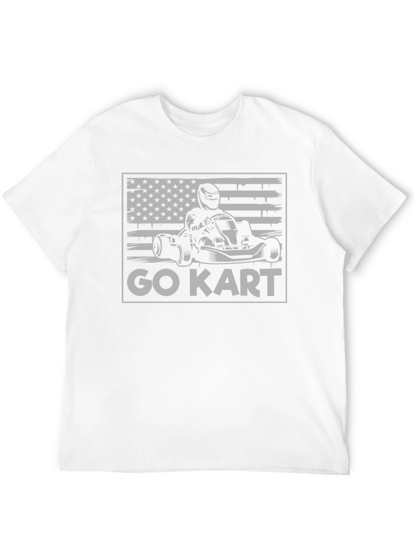 Go Kart USA Flag Graphic Tee