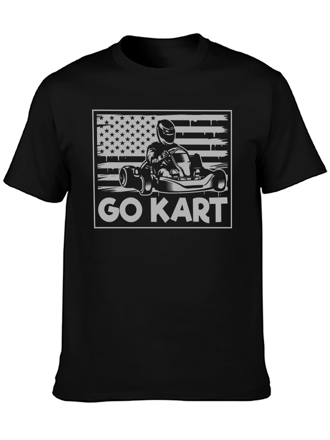 Go Kart USA Flag Graphic Tee