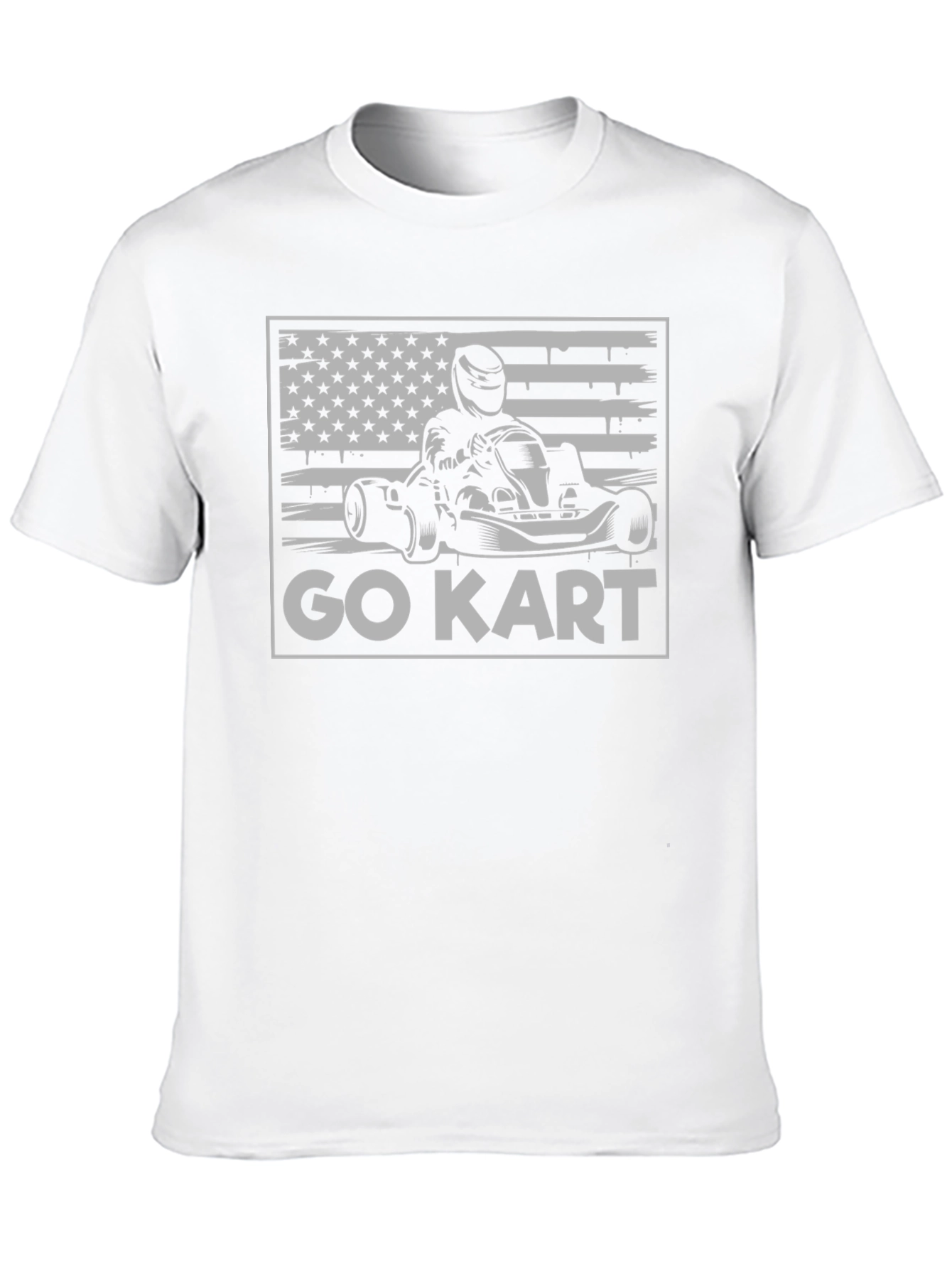 Go Kart USA Flag Graphic Tee