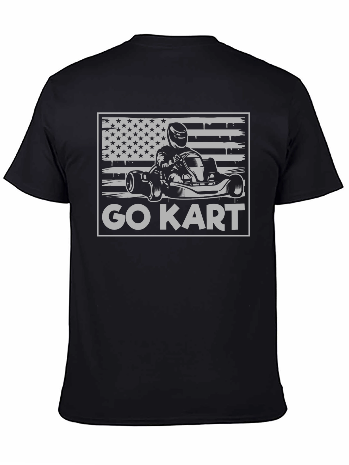 Go Kart USA Flag Graphic Tee