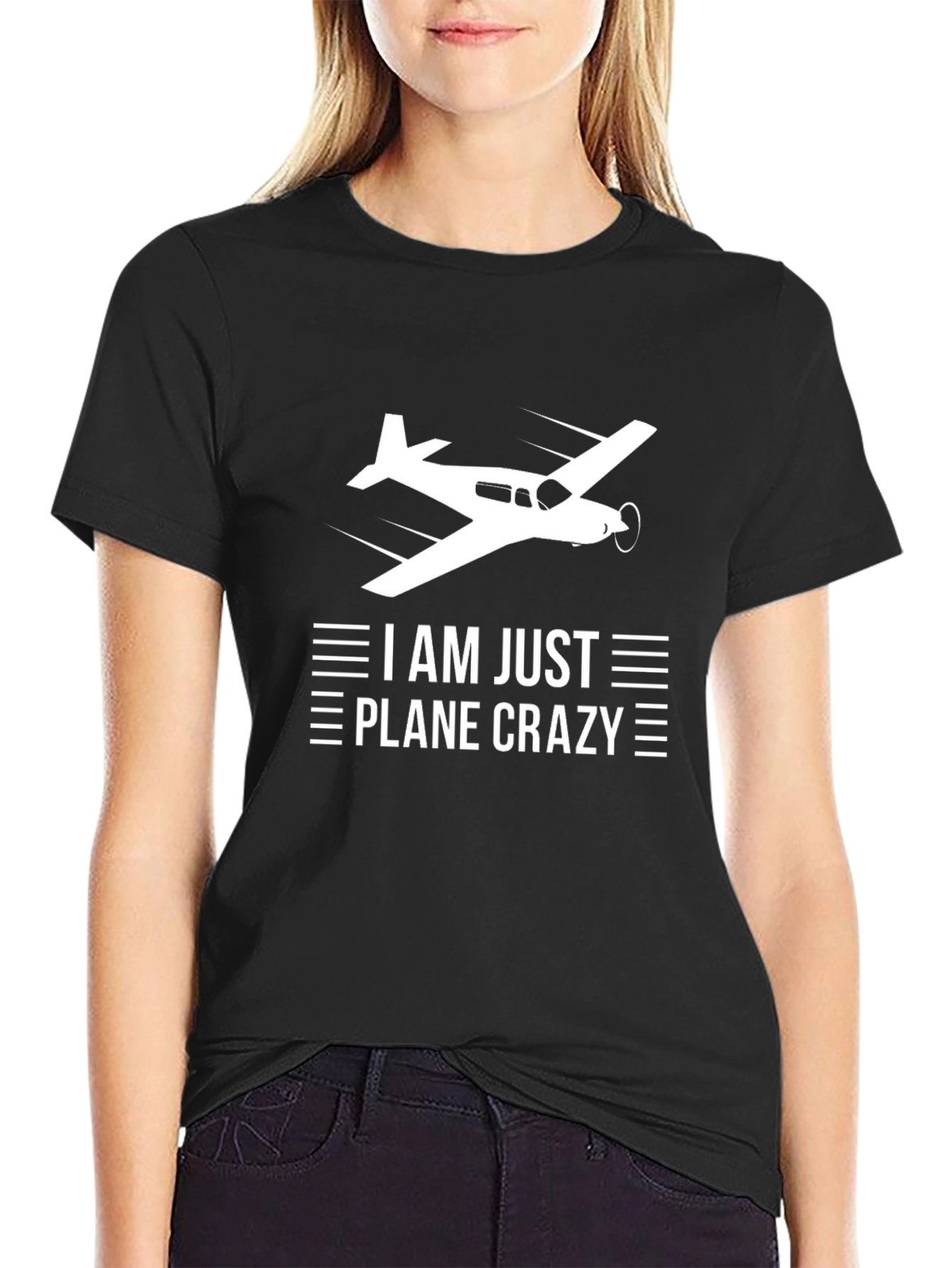 I Am Just Plane Crazy T-Shirt - Aviation Gift