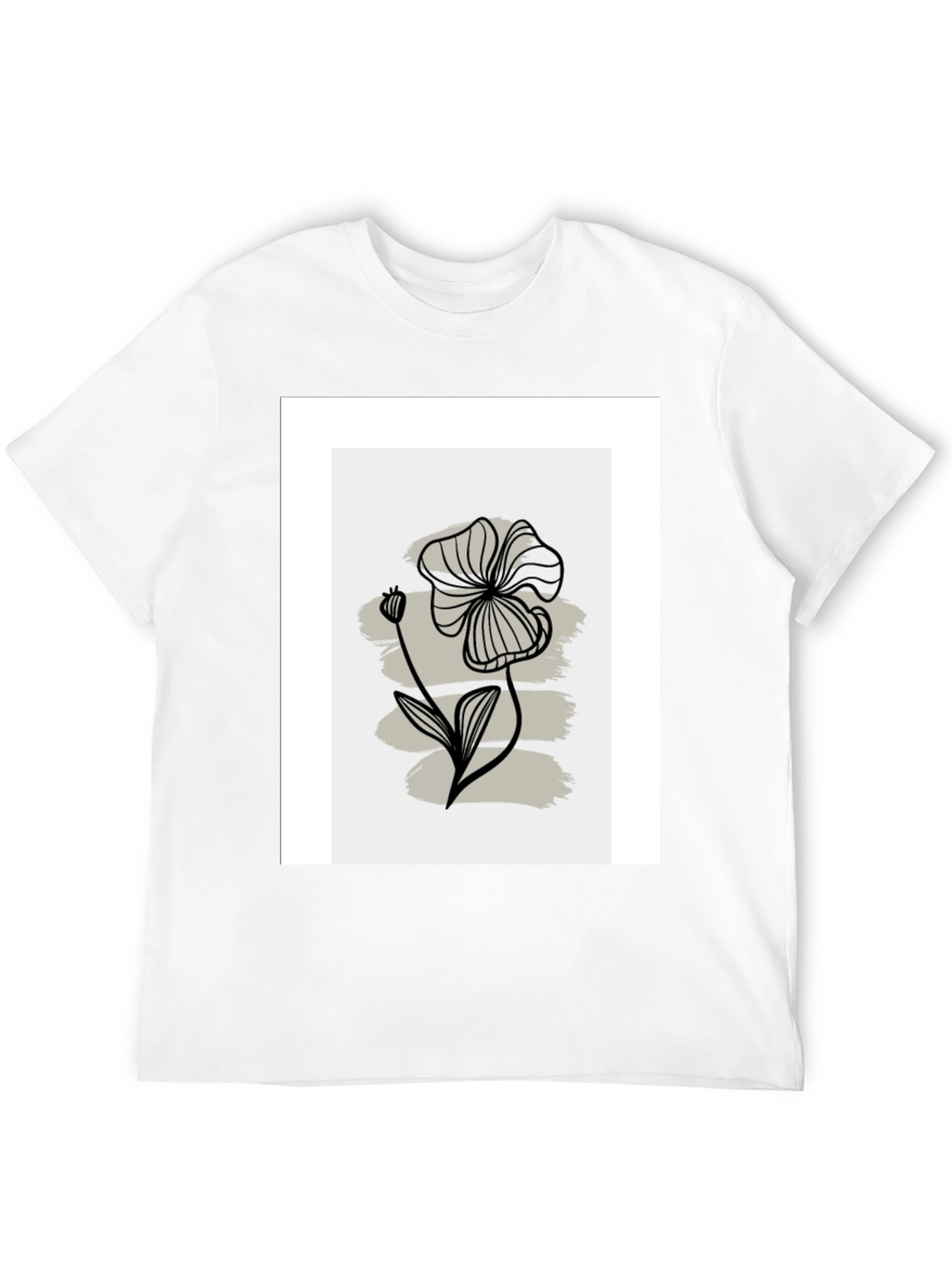 Minimalist Floral Graphic T-Shirt