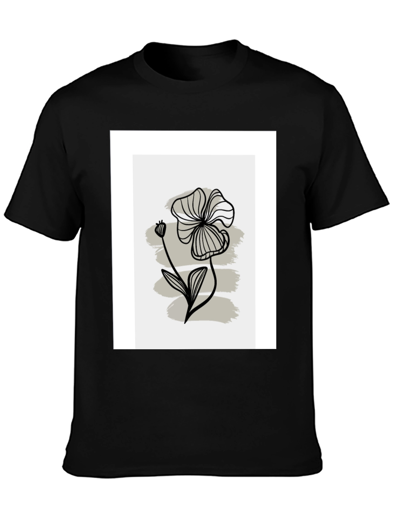 Minimalist Floral Graphic T-Shirt