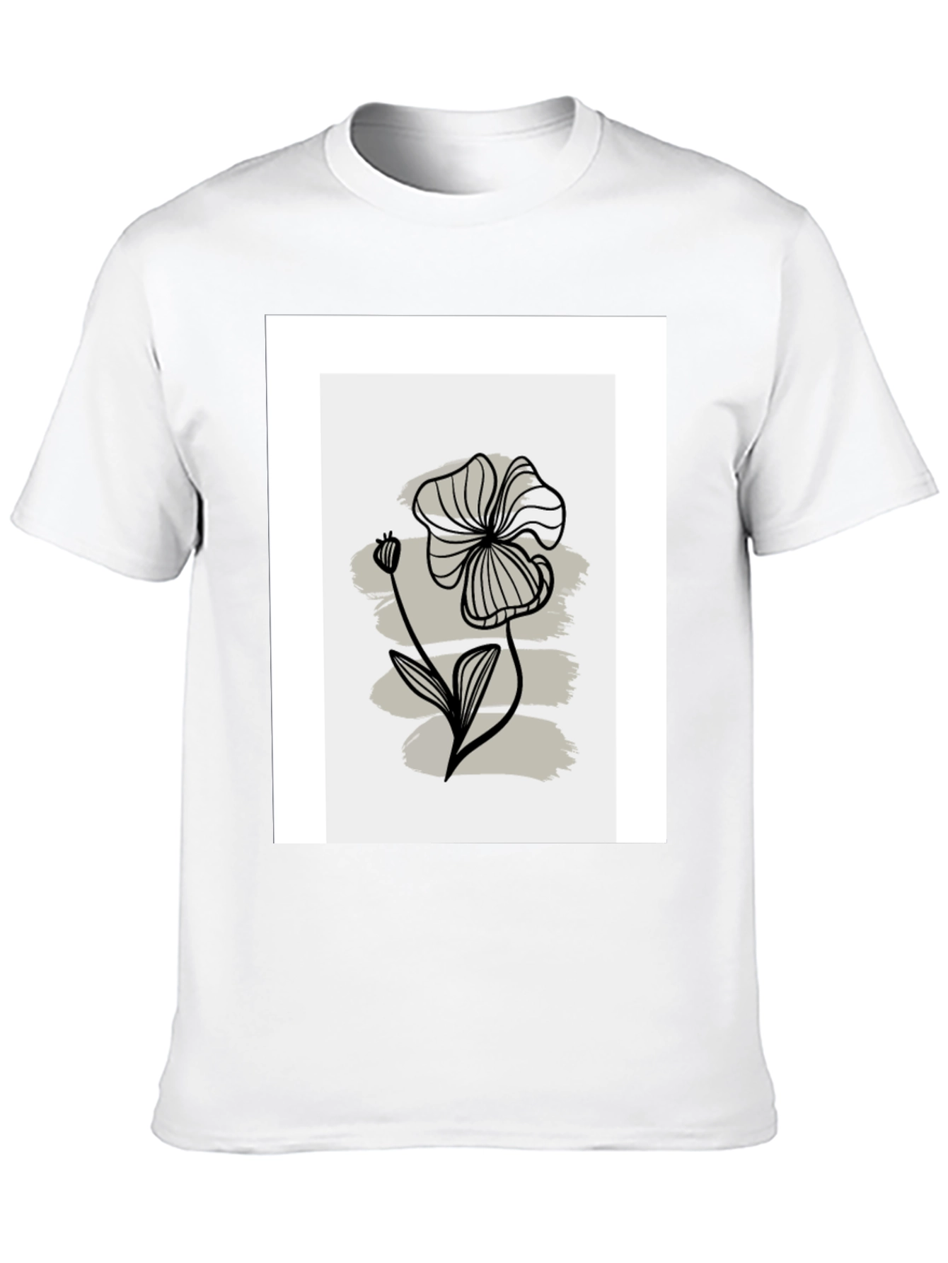 Minimalist Floral Graphic T-Shirt