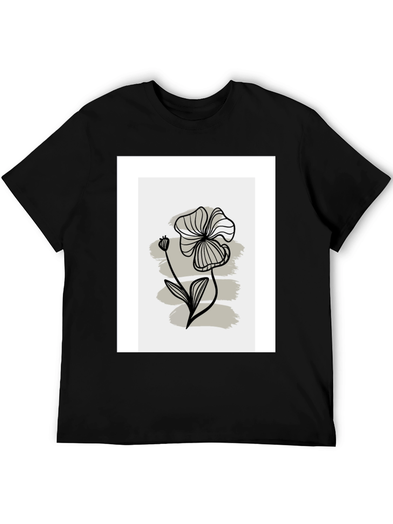 Minimalist Floral Graphic T-Shirt