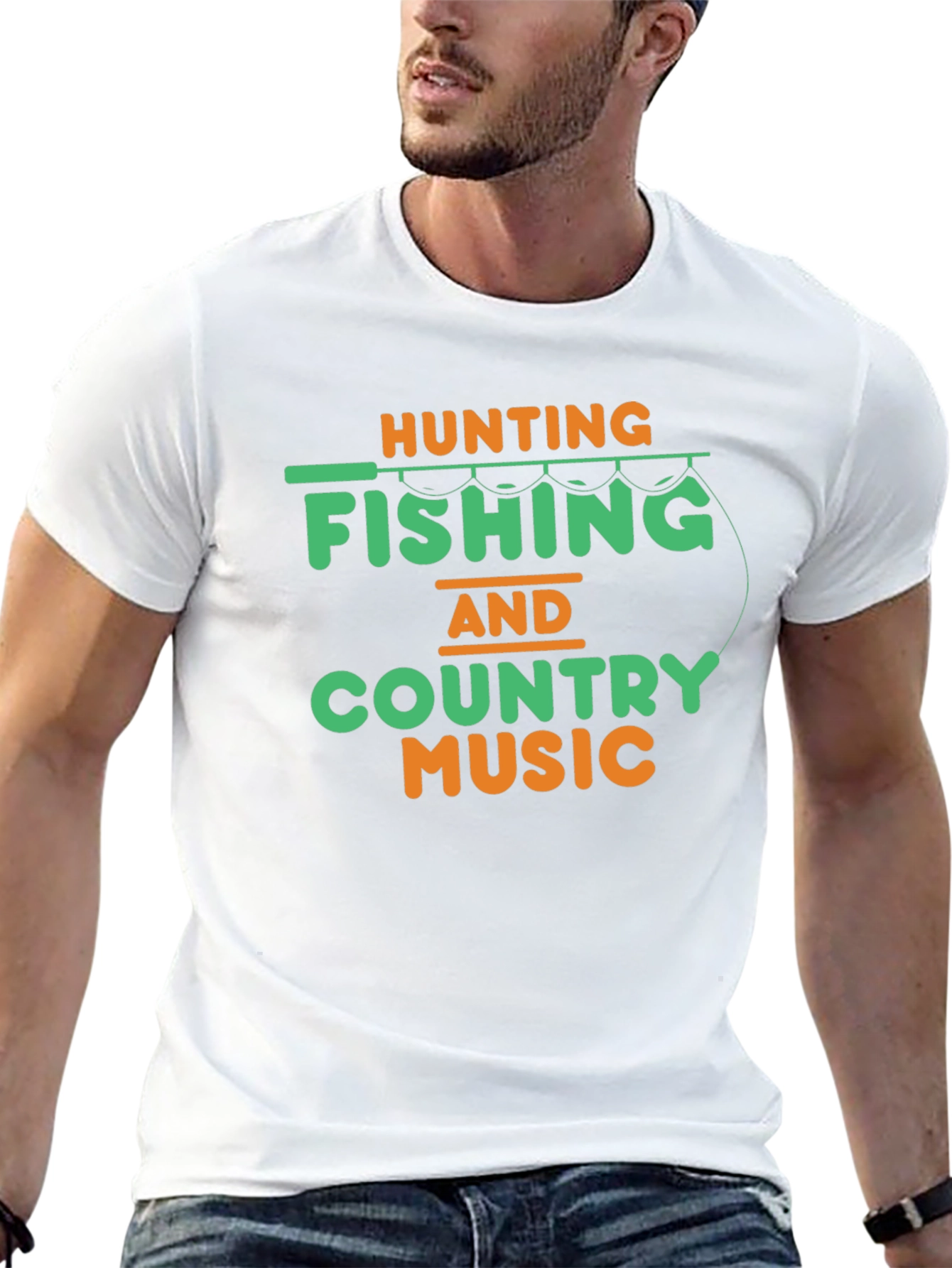 Hunting Fishing & Country Music T-Shirt