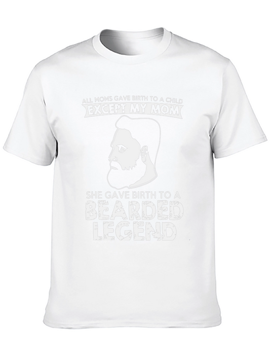 Bearded Legend Graphic Tee - Novelty T-Shirt