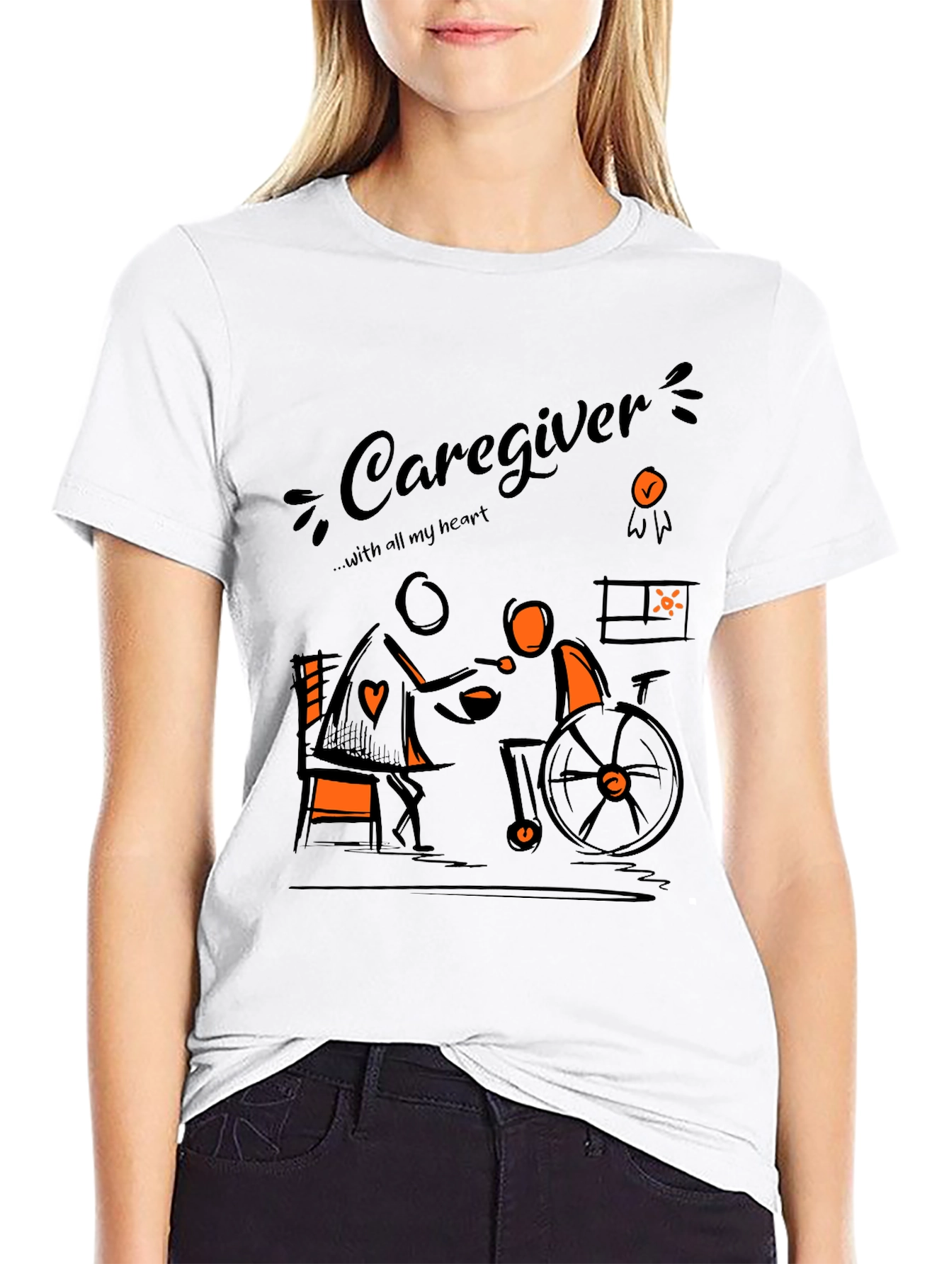 Caregiver Graphic Tee - Comfort & Compassion