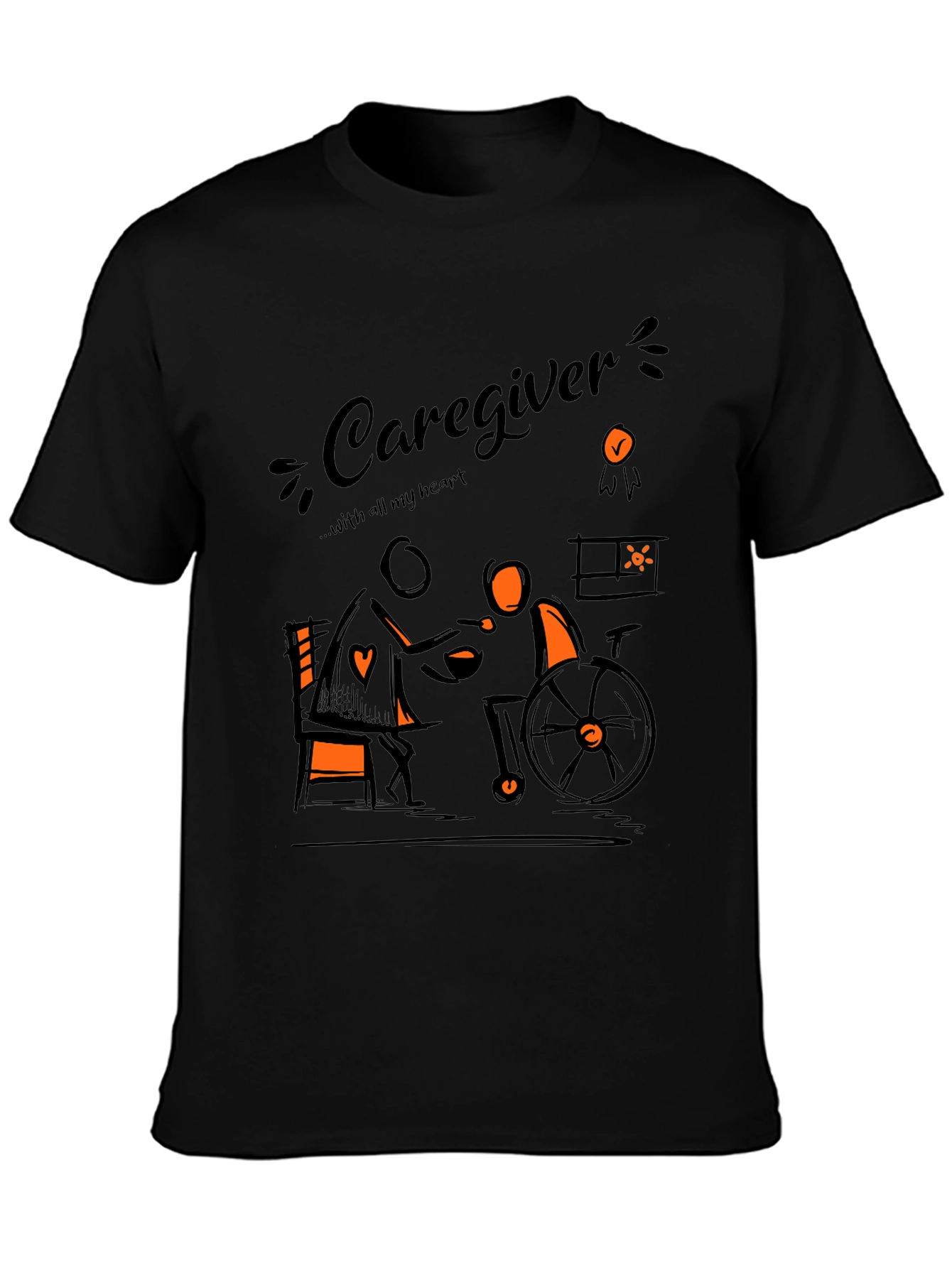 Caregiver Graphic Tee - Comfort & Compassion