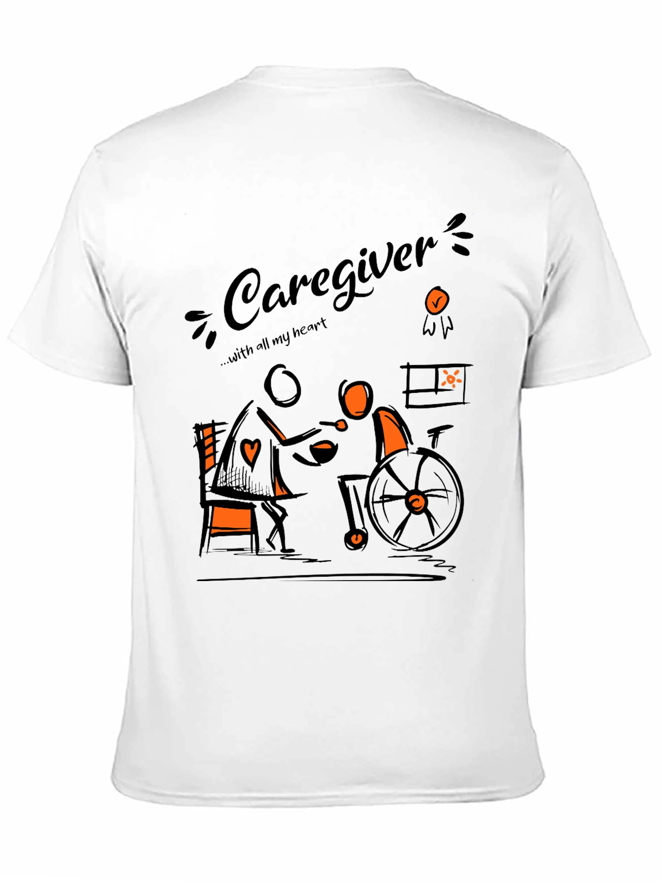 Caregiver Graphic Tee - Comfort & Compassion