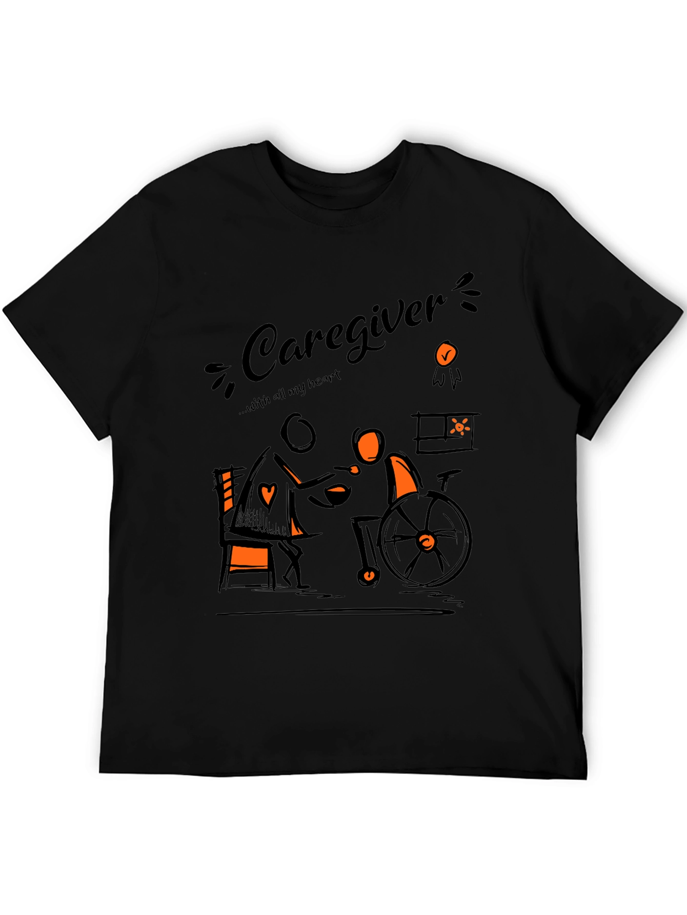 Caregiver Graphic Tee - Comfort & Compassion
