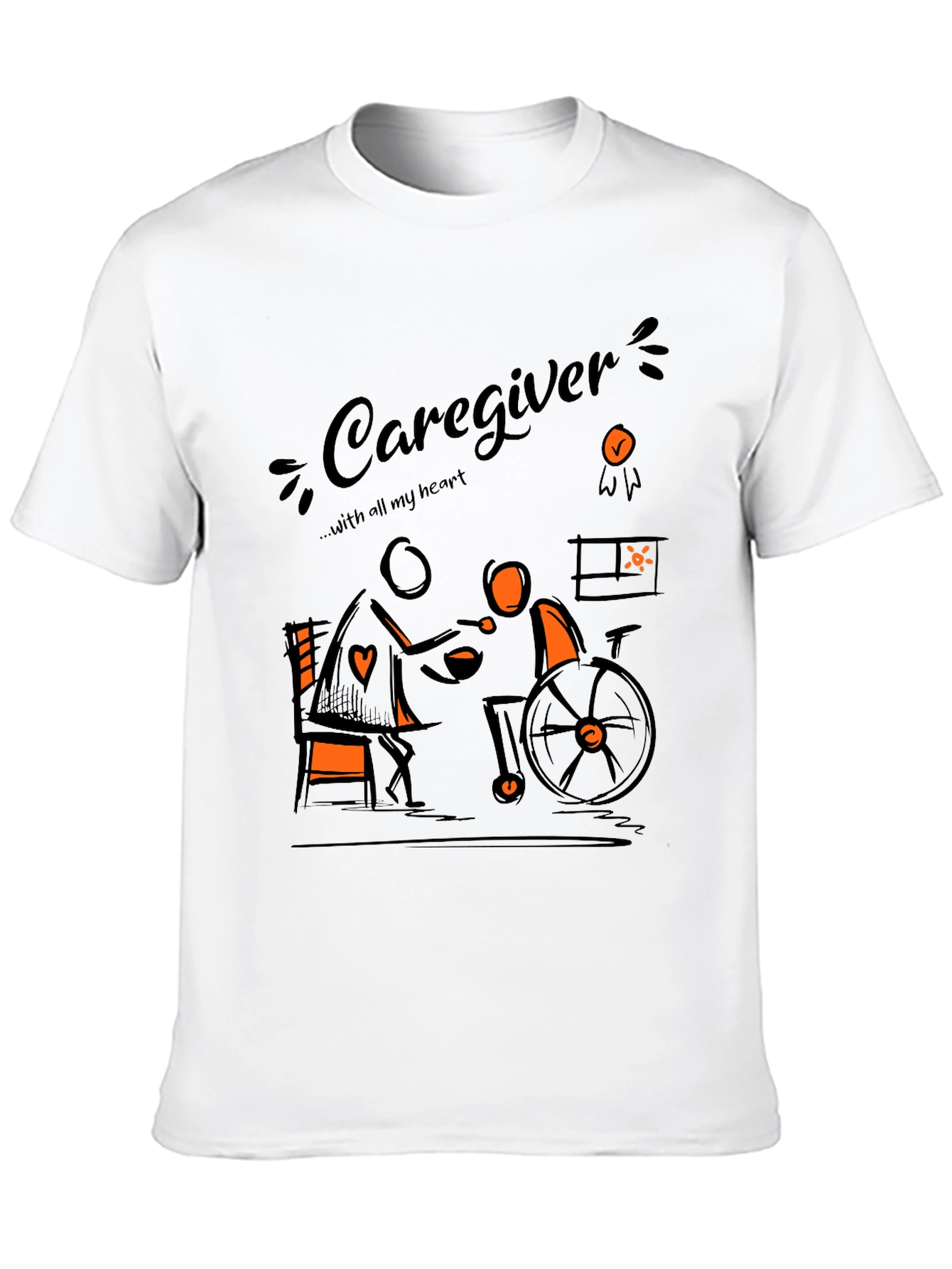 Caregiver Graphic Tee - Comfort & Compassion