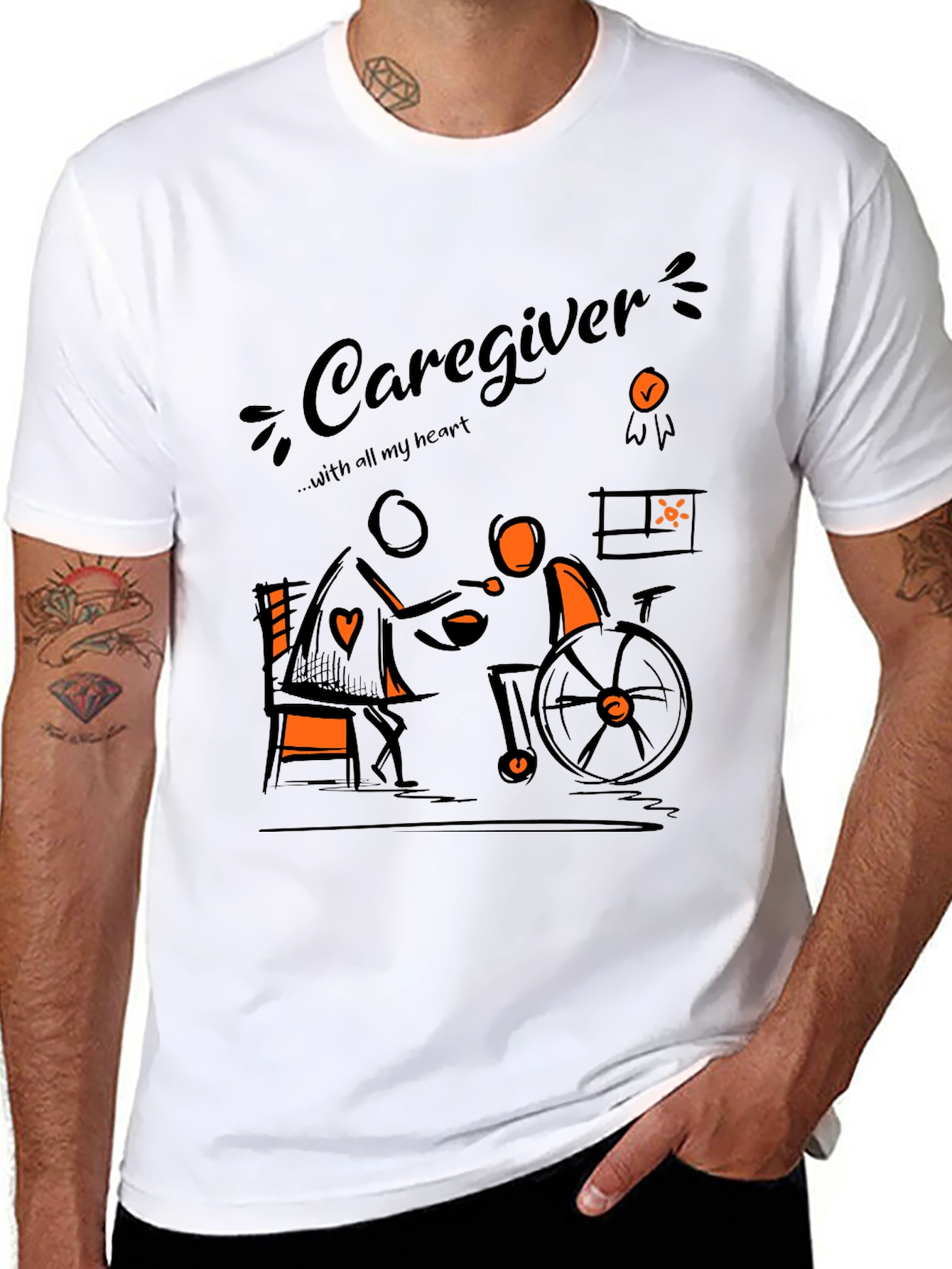 Caregiver Graphic Tee - Comfort & Compassion