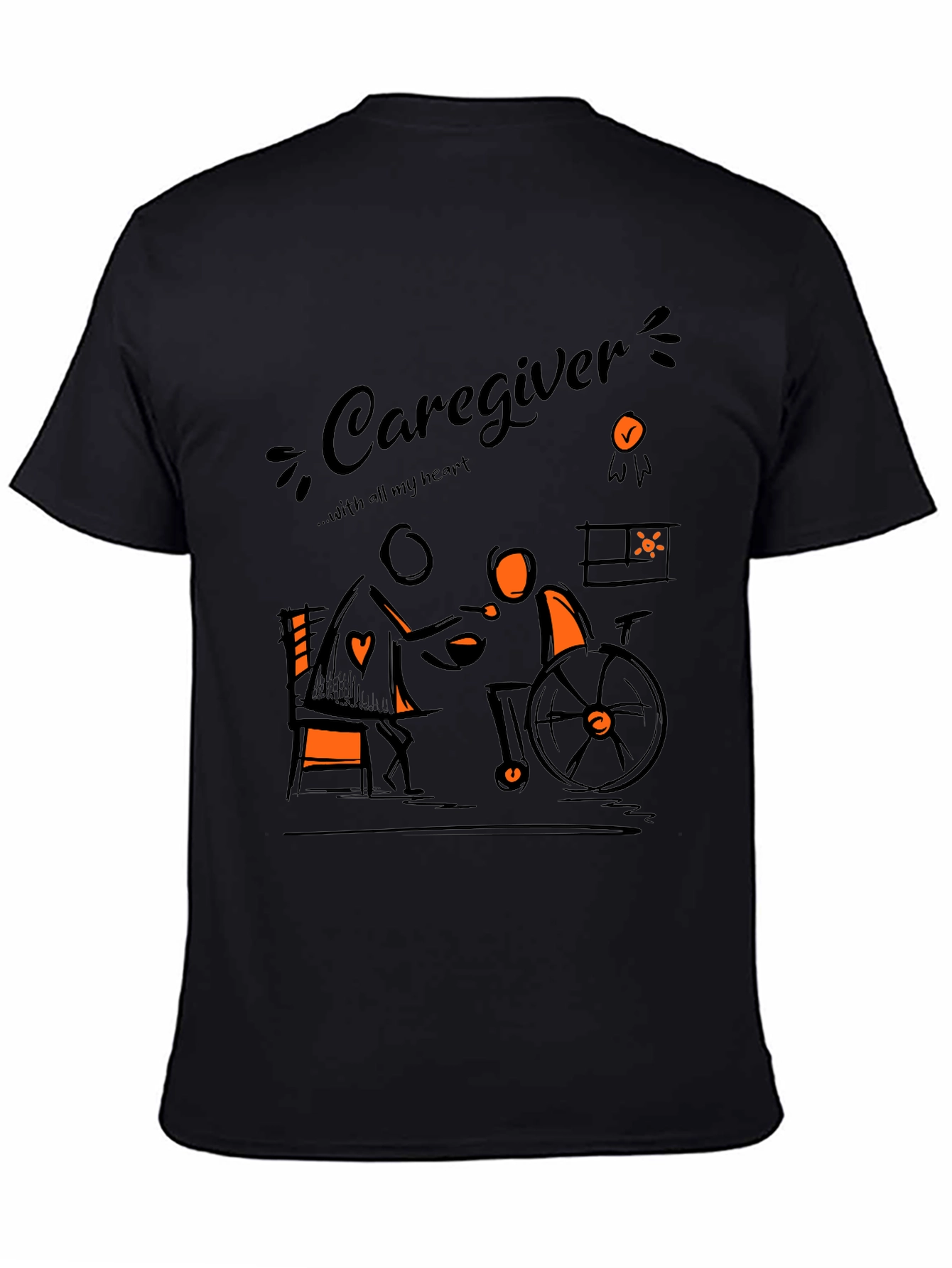 Caregiver Graphic Tee - Comfort & Compassion