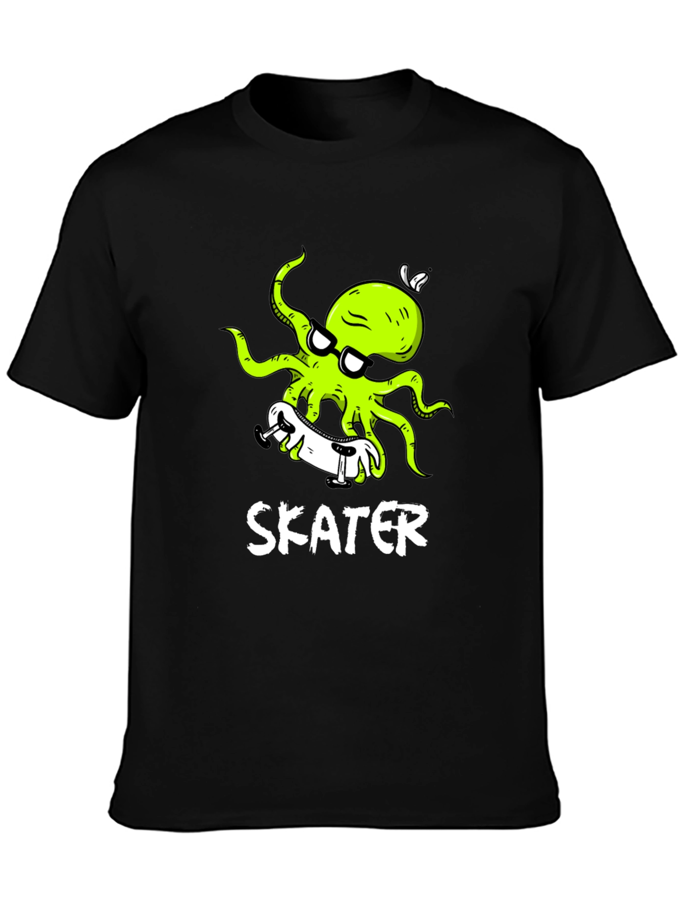 Skater Octopus Graphic T-Shirt