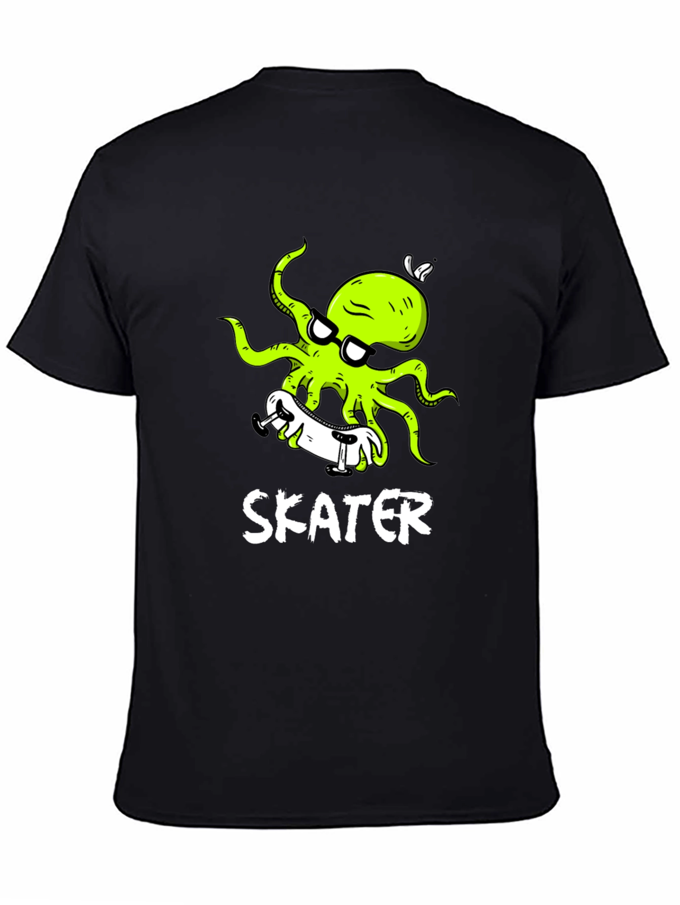 Skater Octopus Graphic T-Shirt