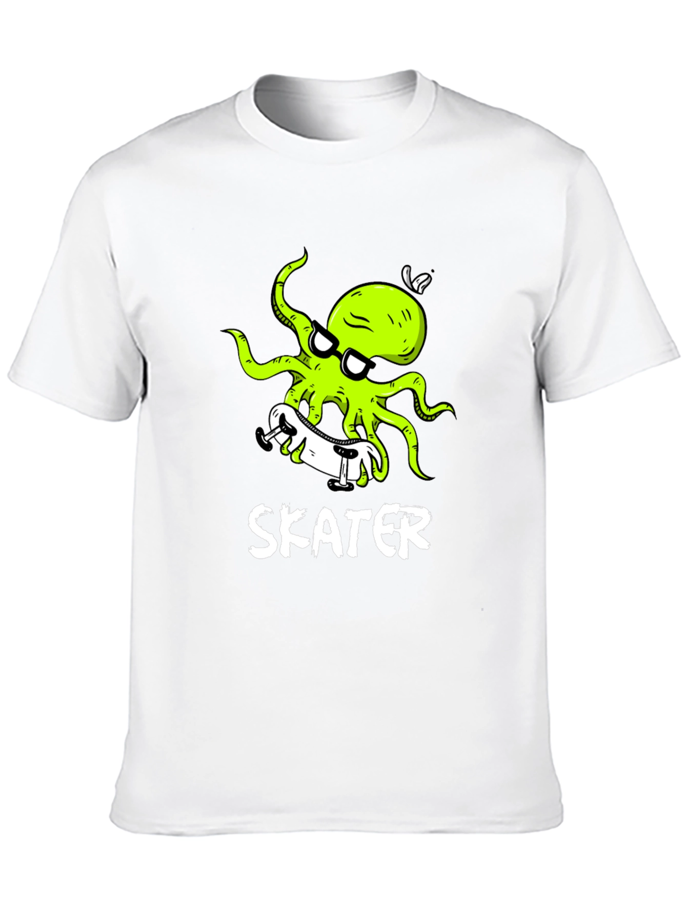 Skater Octopus Graphic T-Shirt