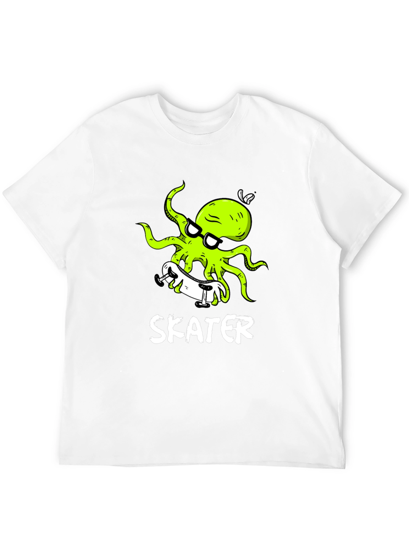 Skater Octopus Graphic T-Shirt