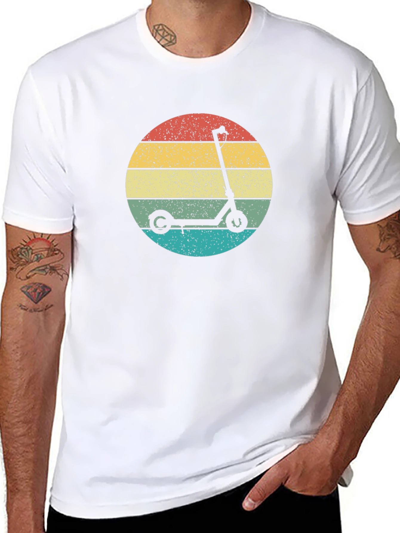 Retro Scooter T-Shirt - Stylish & Comfortable