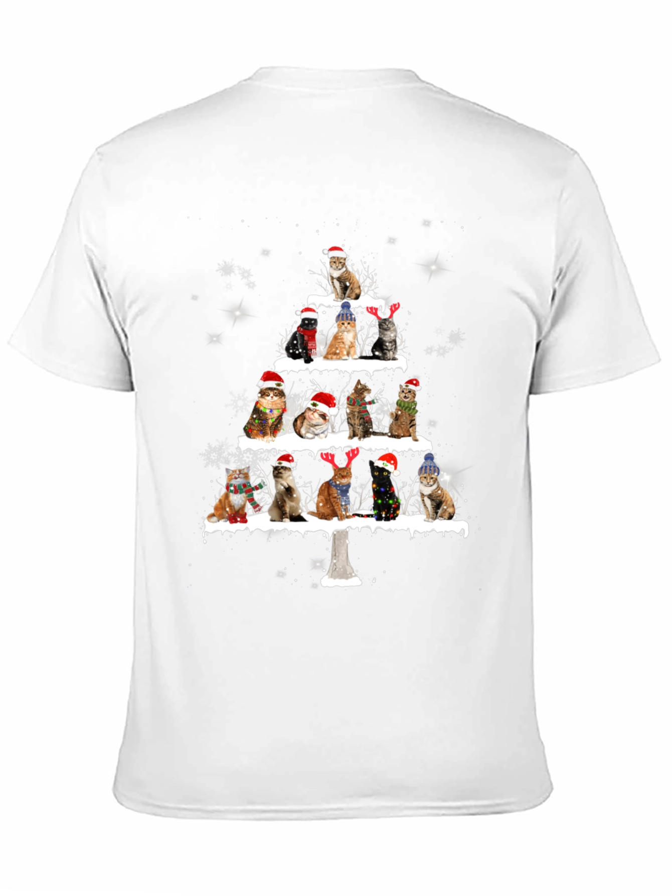 Christmas Cat Tree Graphic Tee