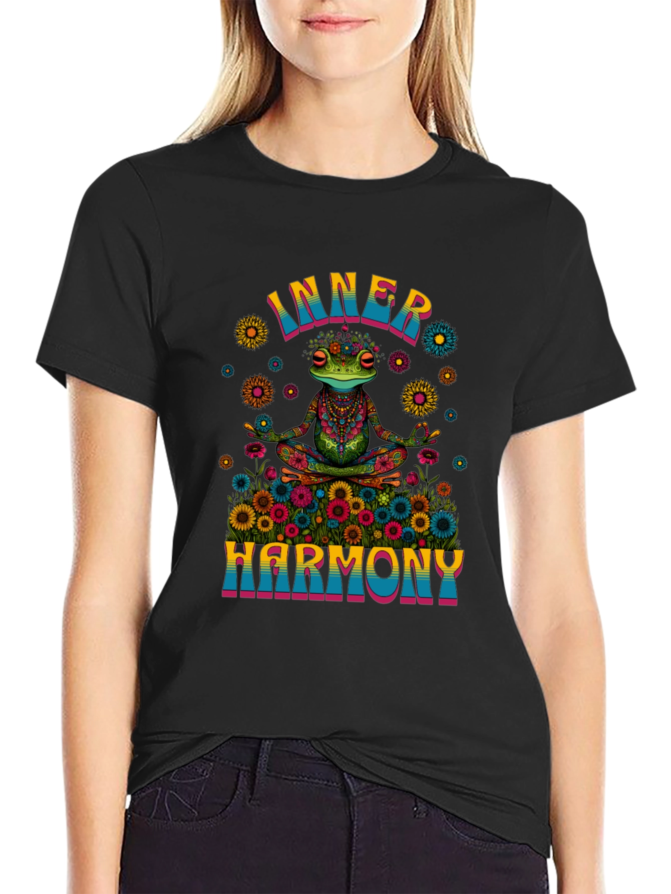Inner Harmony Frog Graphic T-Shirt