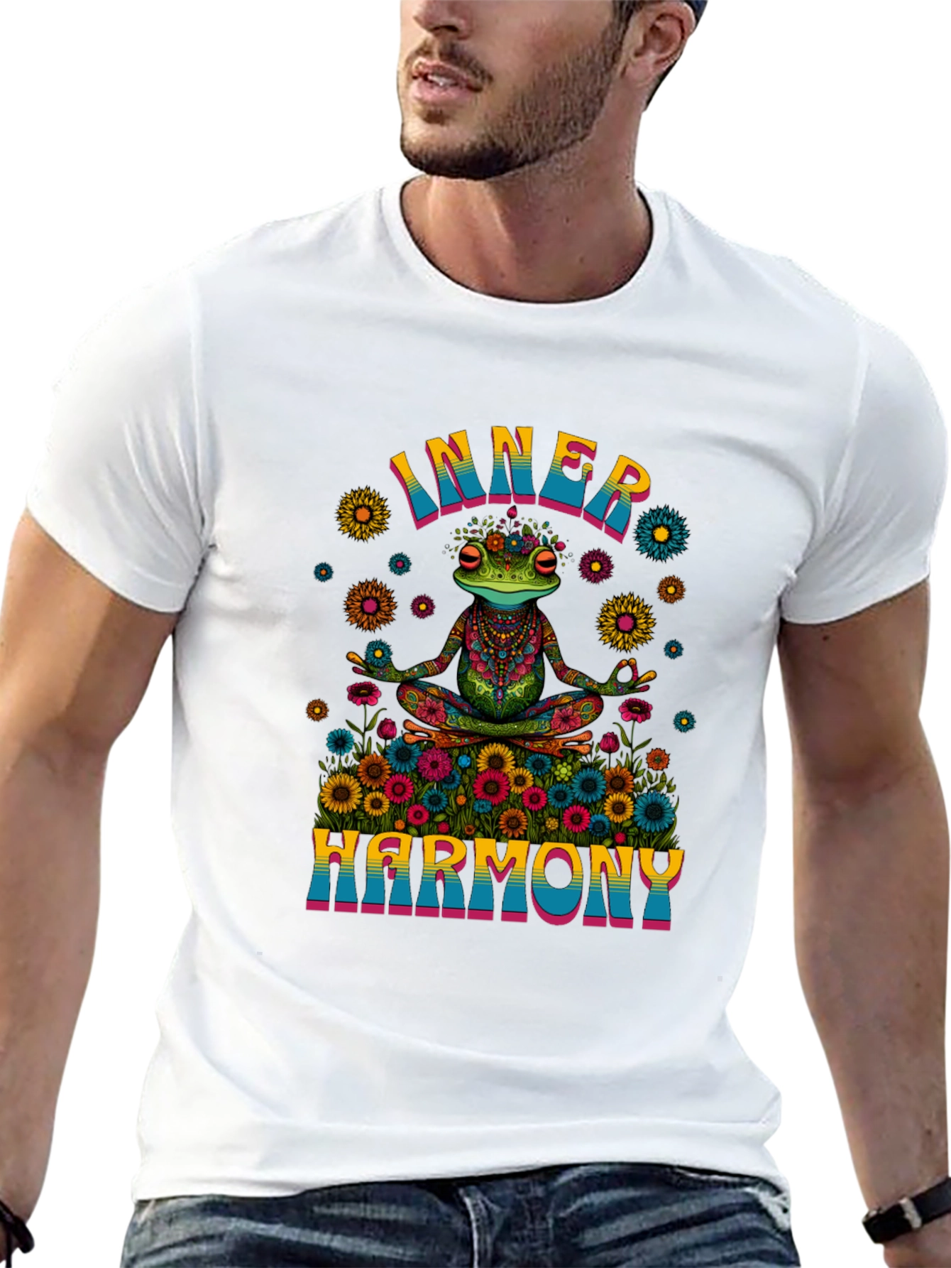 Inner Harmony Frog Graphic T-Shirt