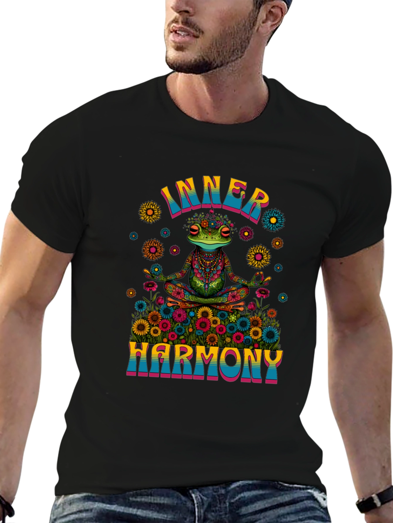 Inner Harmony Frog Graphic T-Shirt
