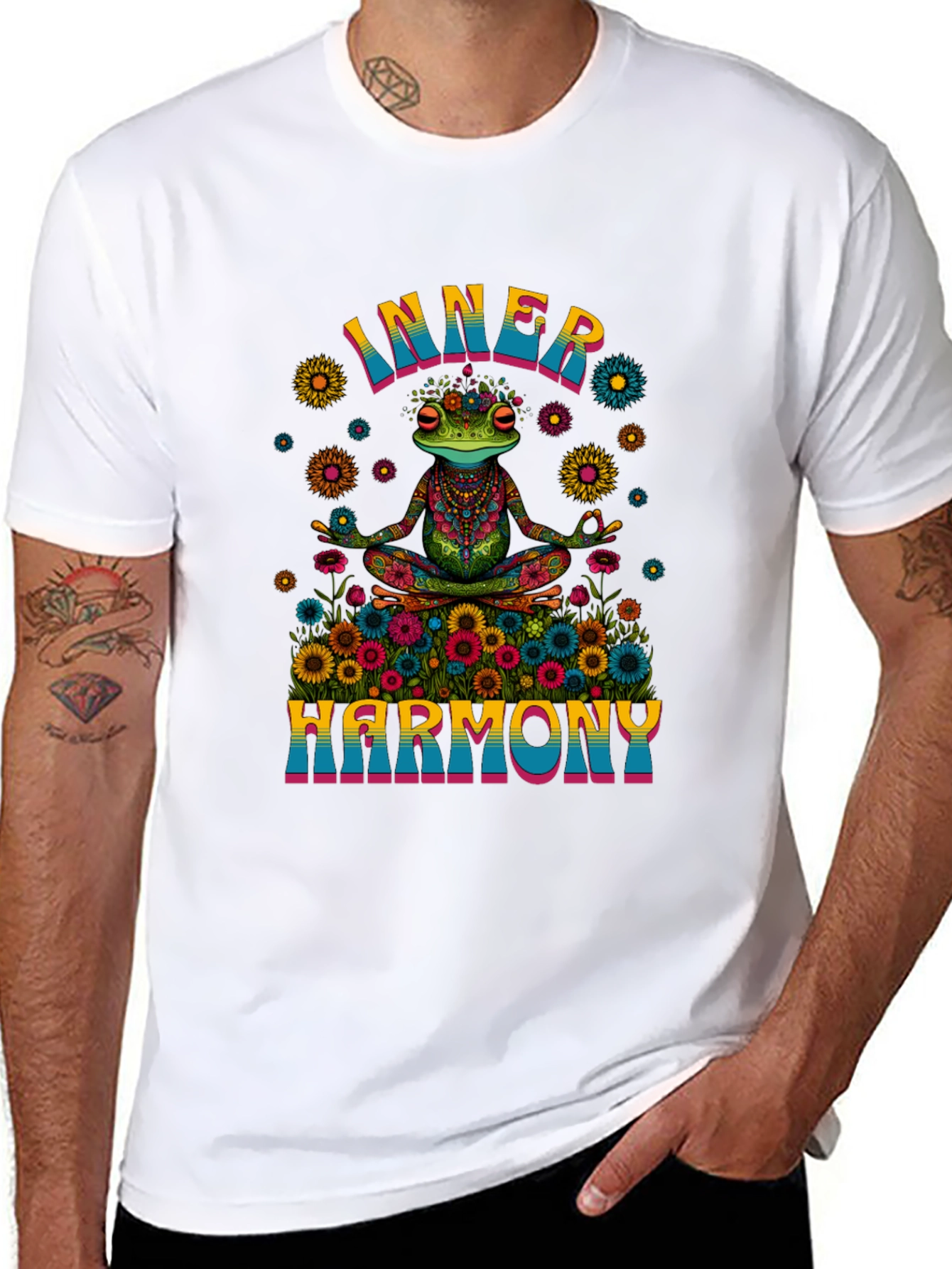 Inner Harmony Frog Graphic T-Shirt