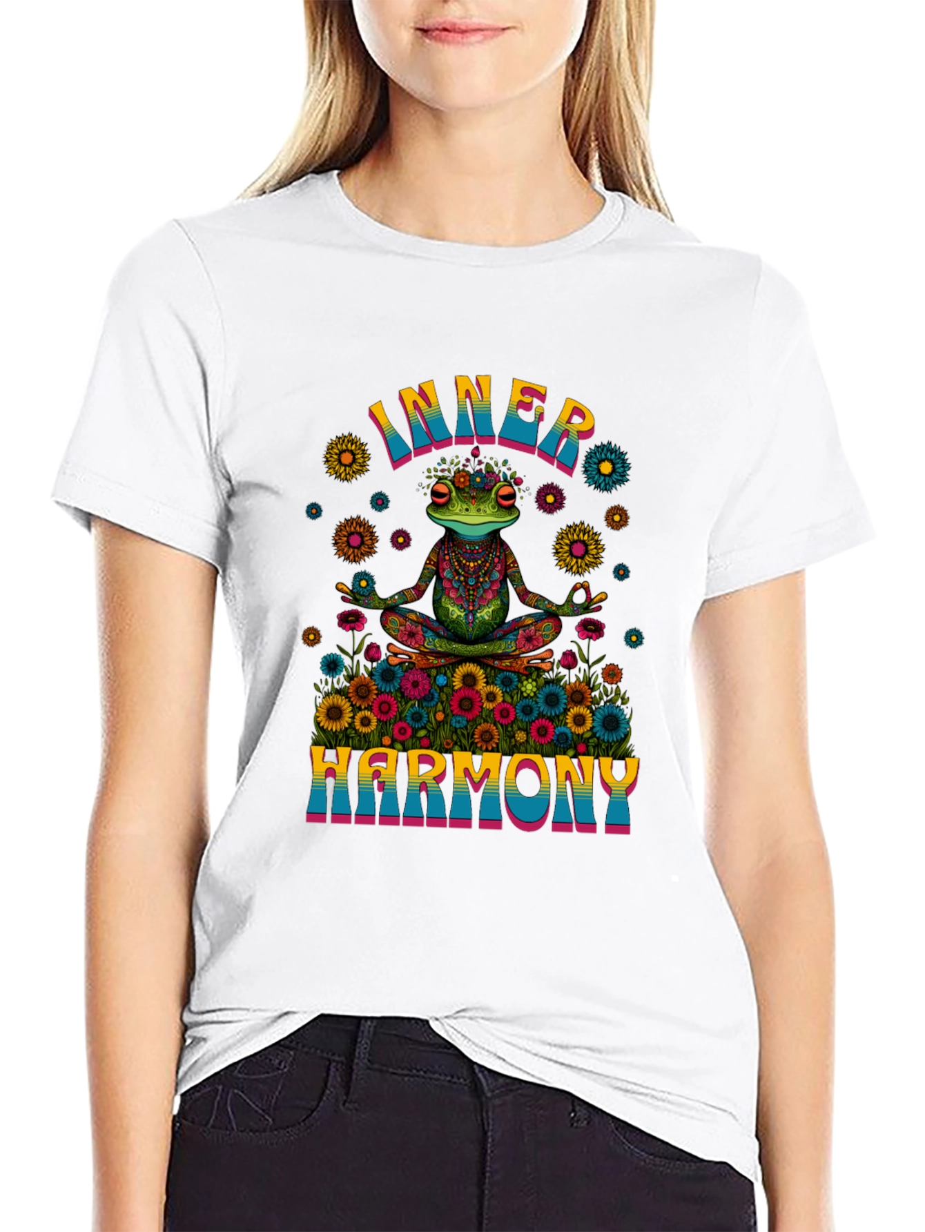 Inner Harmony Frog Graphic T-Shirt