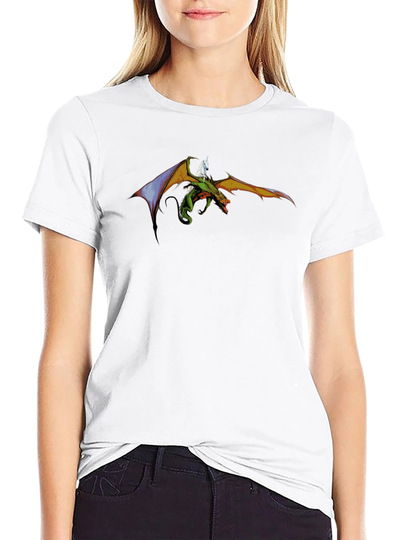 Dragon Rider T-Shirt - Mythical Creature Graphic Tee
