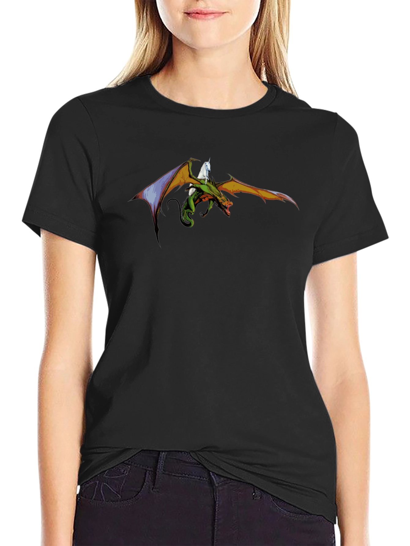 Dragon Rider T-Shirt - Mythical Creature Graphic Tee