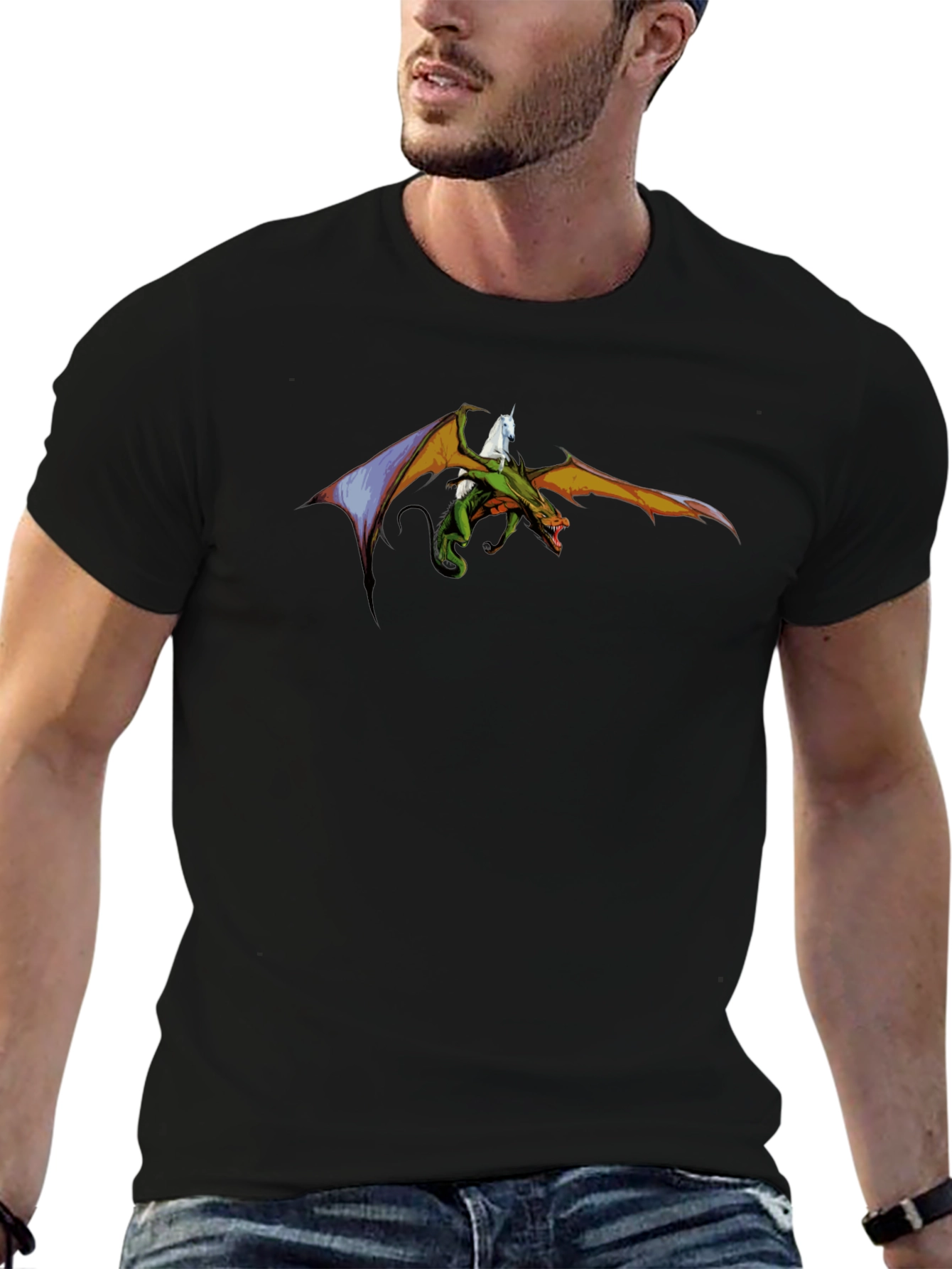 Dragon Rider T-Shirt - Mythical Creature Graphic Tee