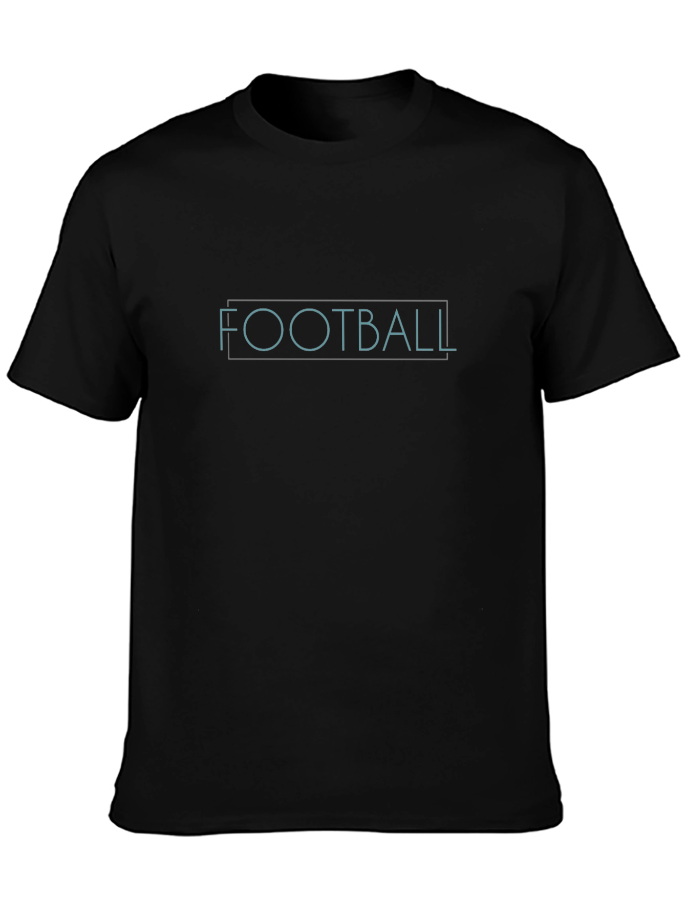 Football Graphic Print Crew Neck T-Shirt