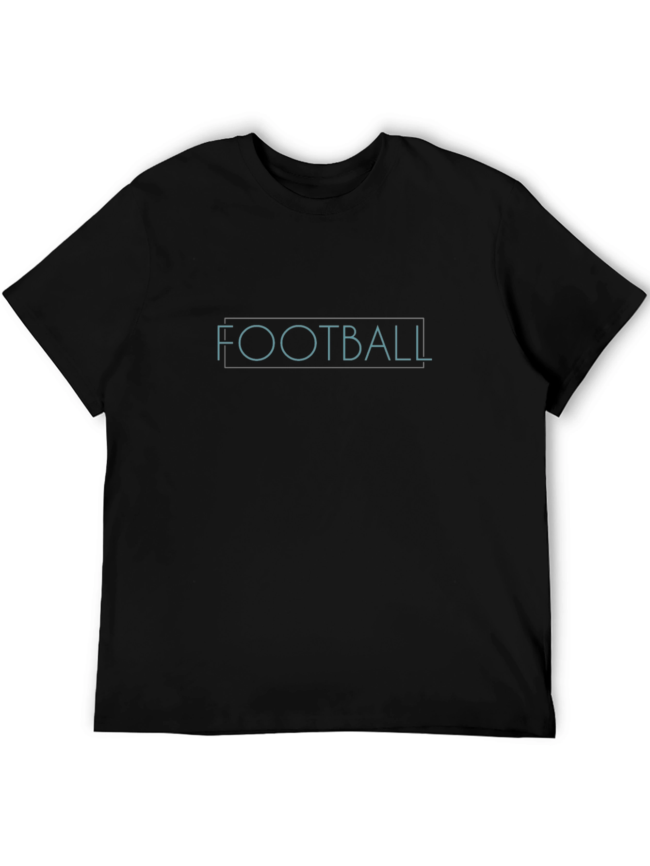 Football Graphic Print Crew Neck T-Shirt