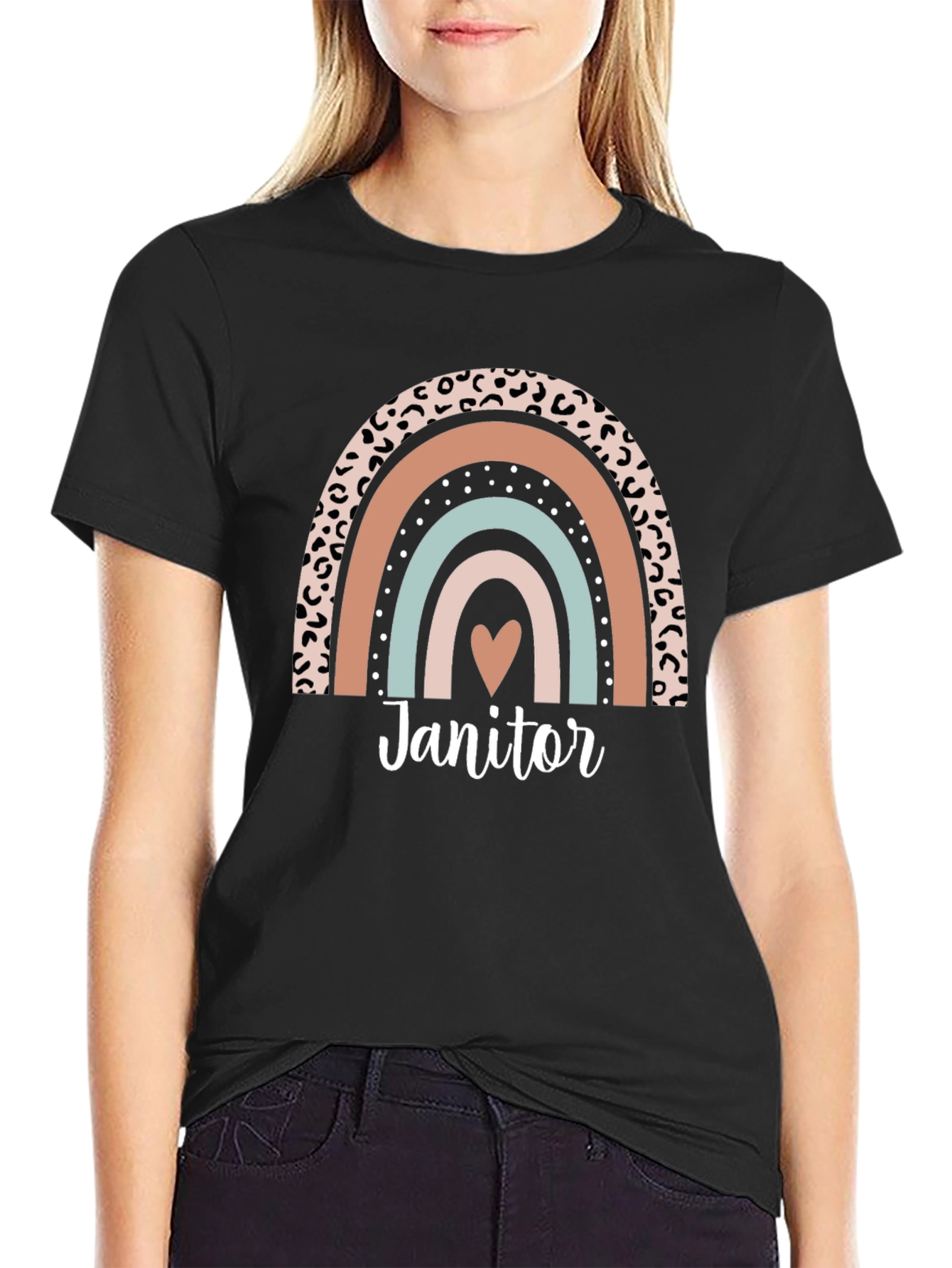 Janitor Rainbow Graphic T-Shirt