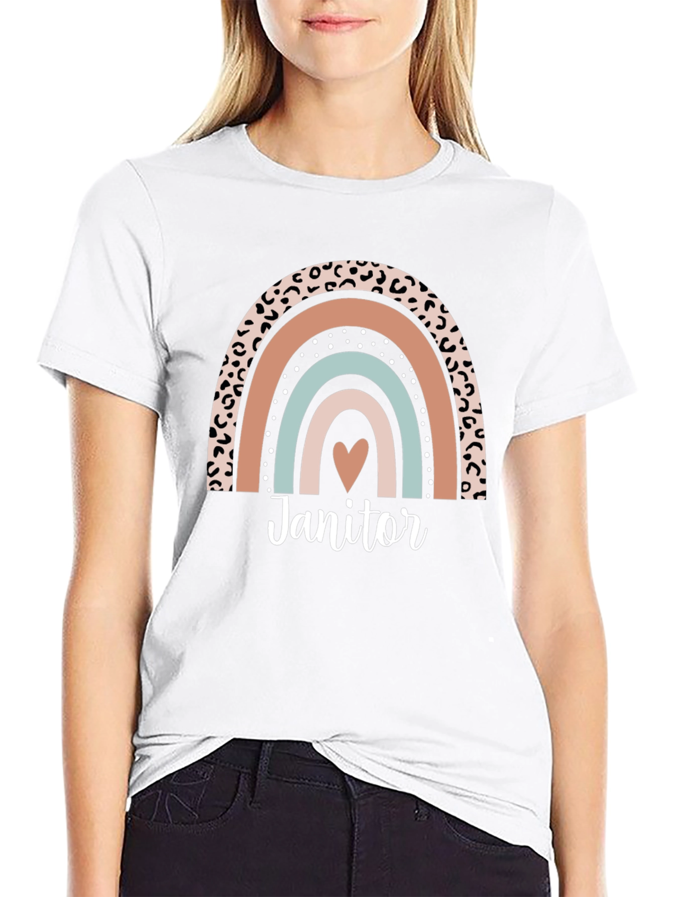 Janitor Rainbow Graphic T-Shirt