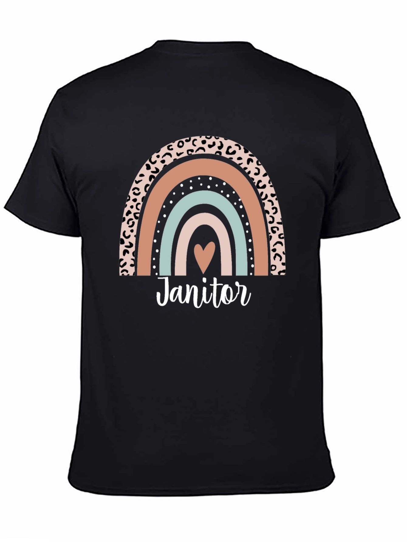 Janitor Rainbow Graphic T-Shirt