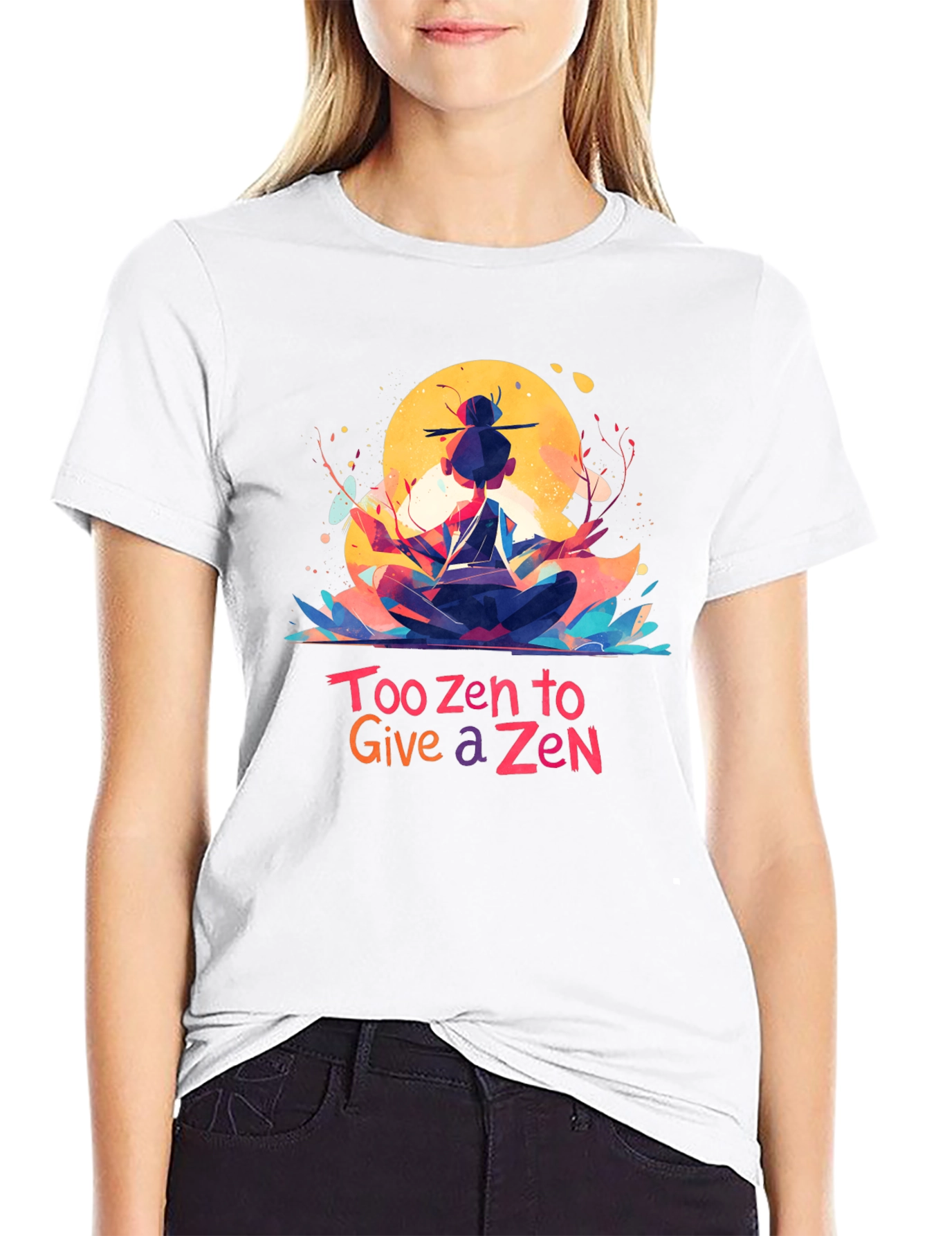Too Zen T-Shirt - Meditating Graphic Tee