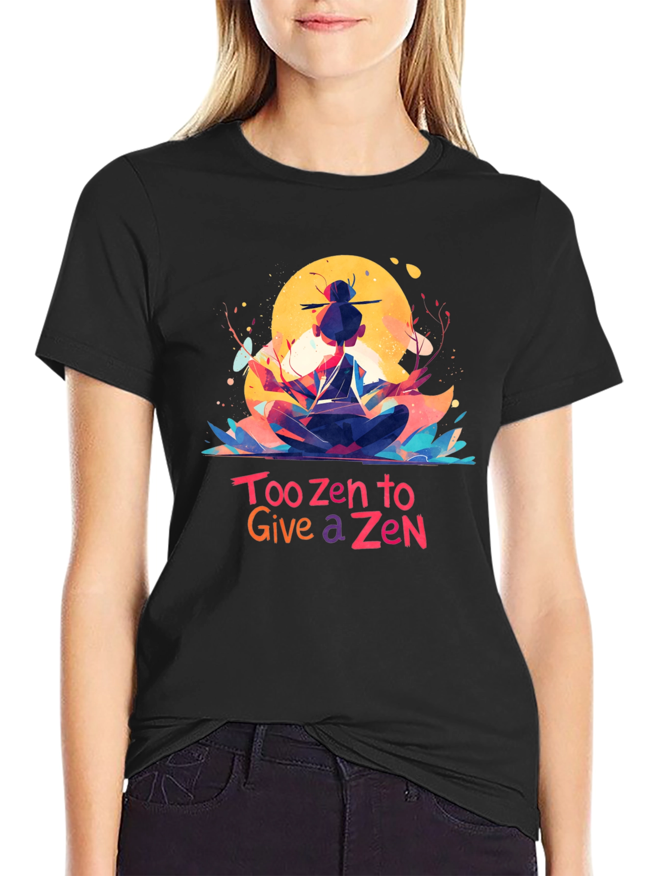 Too Zen T-Shirt - Meditating Graphic Tee