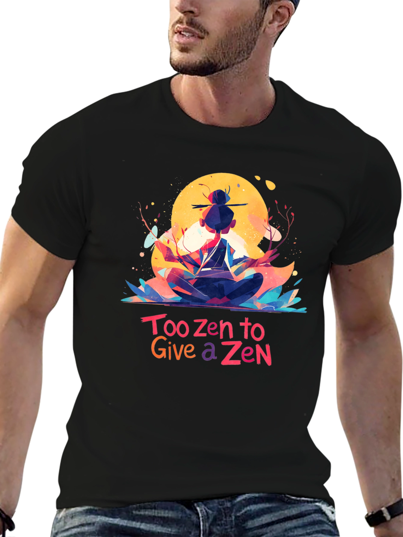 Too Zen T-Shirt - Meditating Graphic Tee